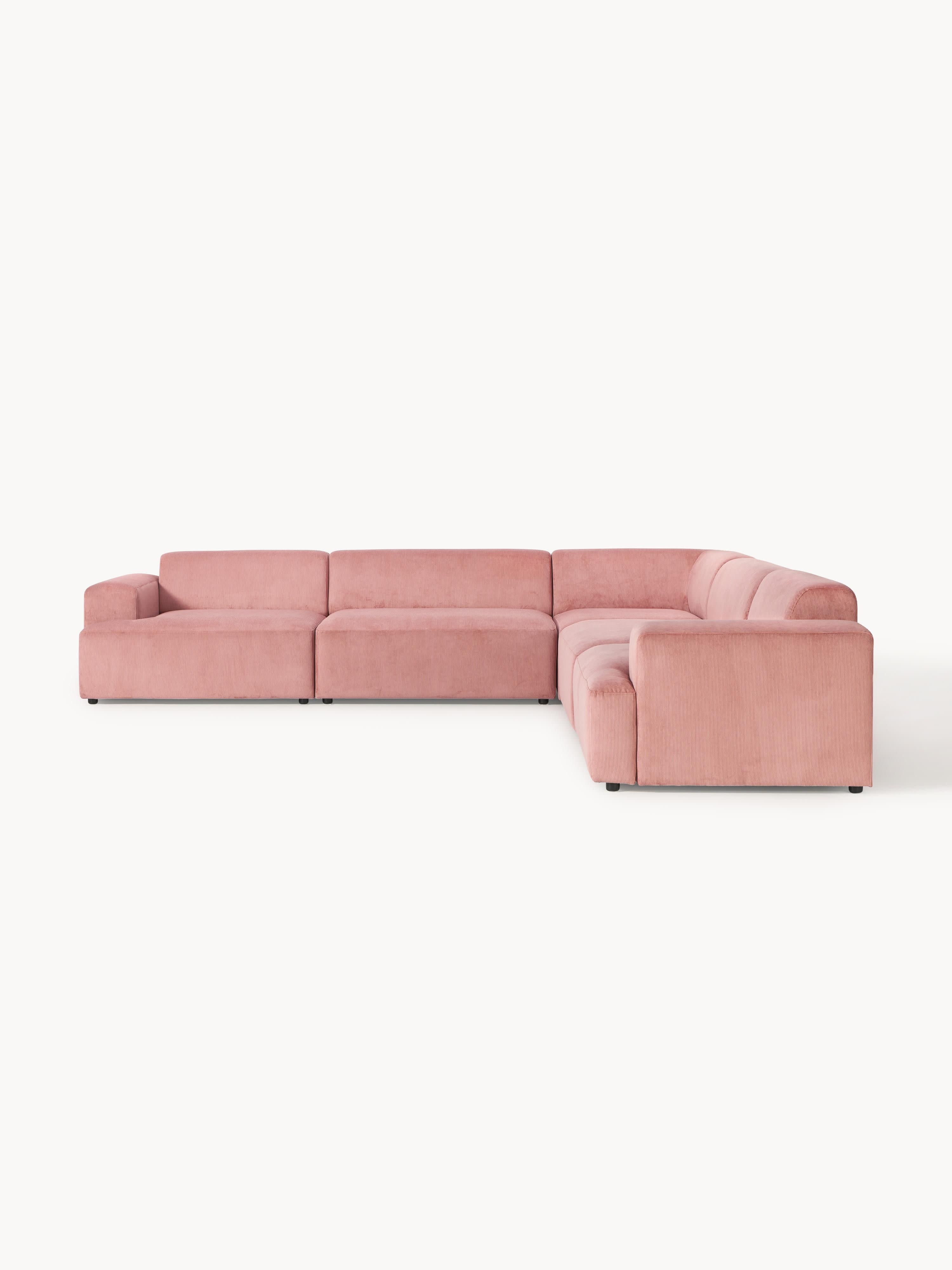 Cord-Ecksofa Melva (4-Sitzer)