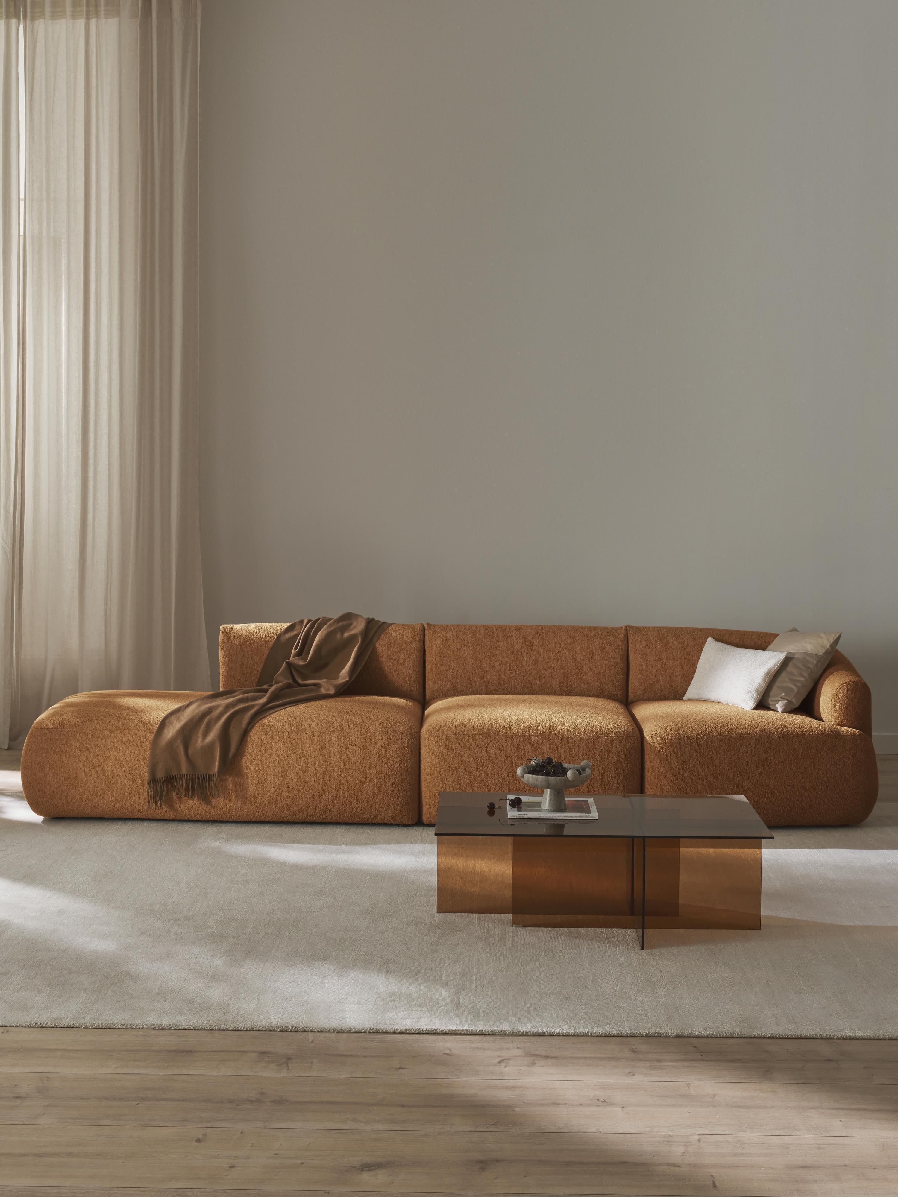 Modulare Bouclé-Chaise Sofia (2-Sitzer)
