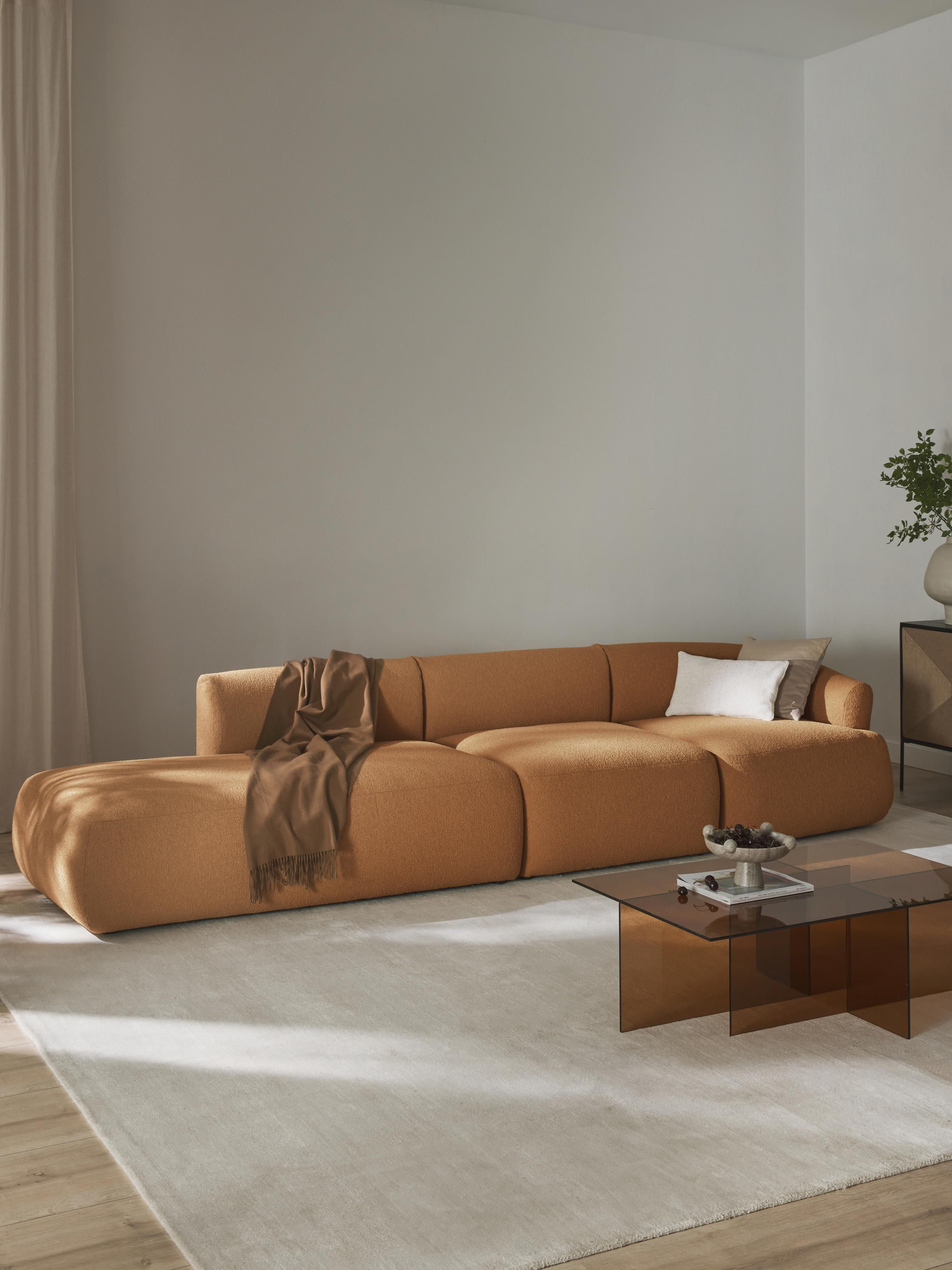 Modulare Bouclé-Chaise Sofia (2-Sitzer)