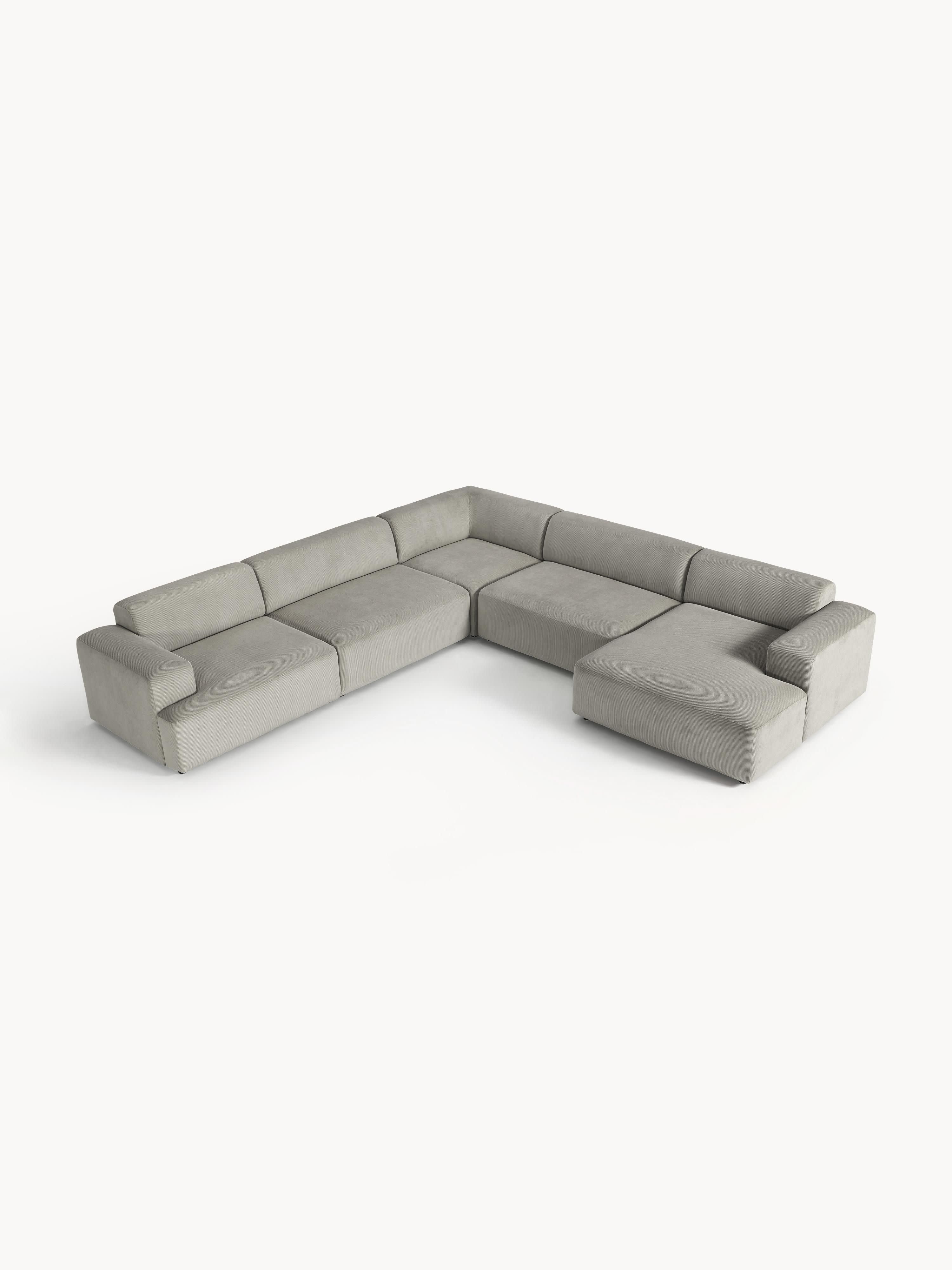 XL Cord-Ecksofa Melva