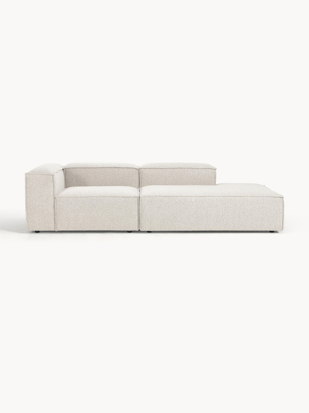 Galeriebild 1 - Modulare Ottomane Lennon aus Bouclé