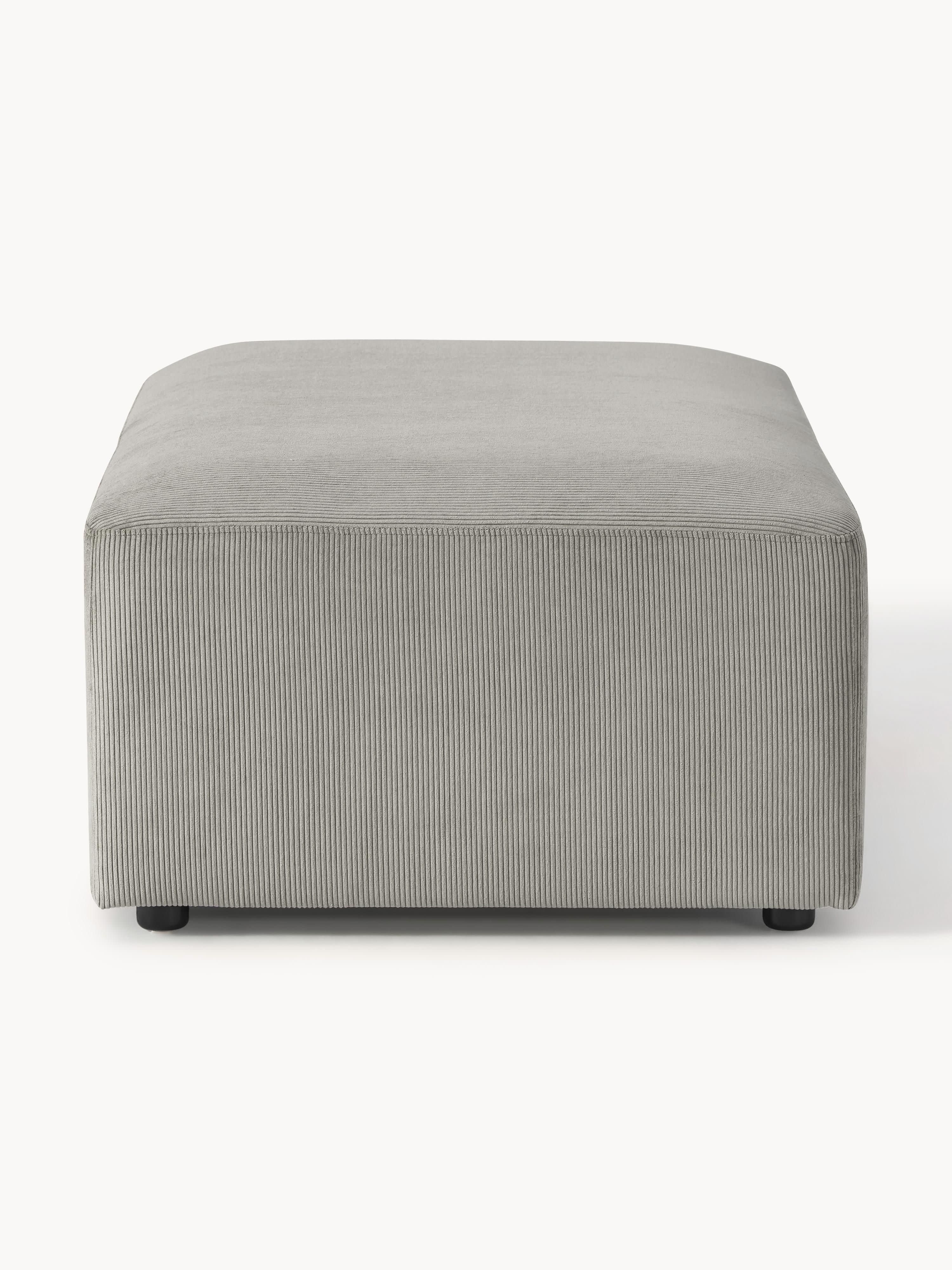 XL Sofa-Hocker Melva aus Cord, B 116 x T 72 cm