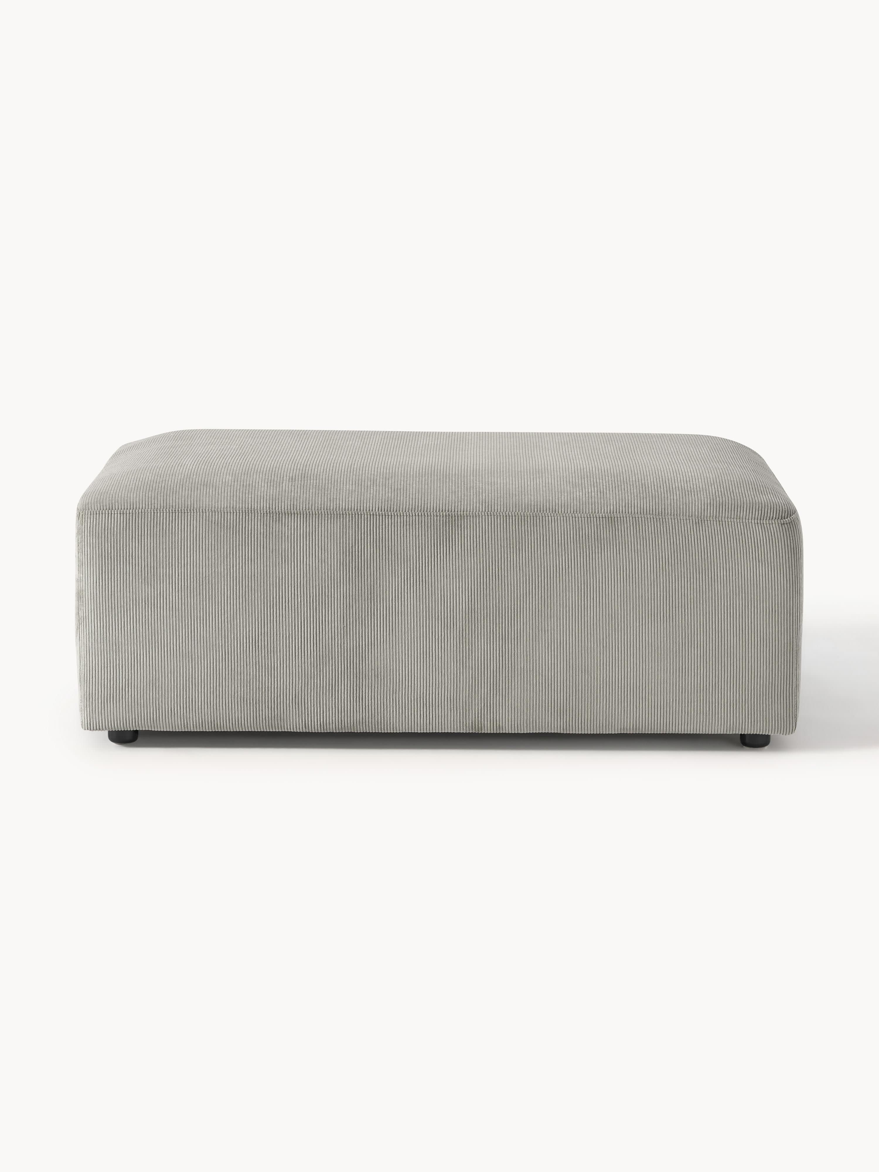 XL Sofa-Hocker Melva aus Cord, B 116 x T 72 cm