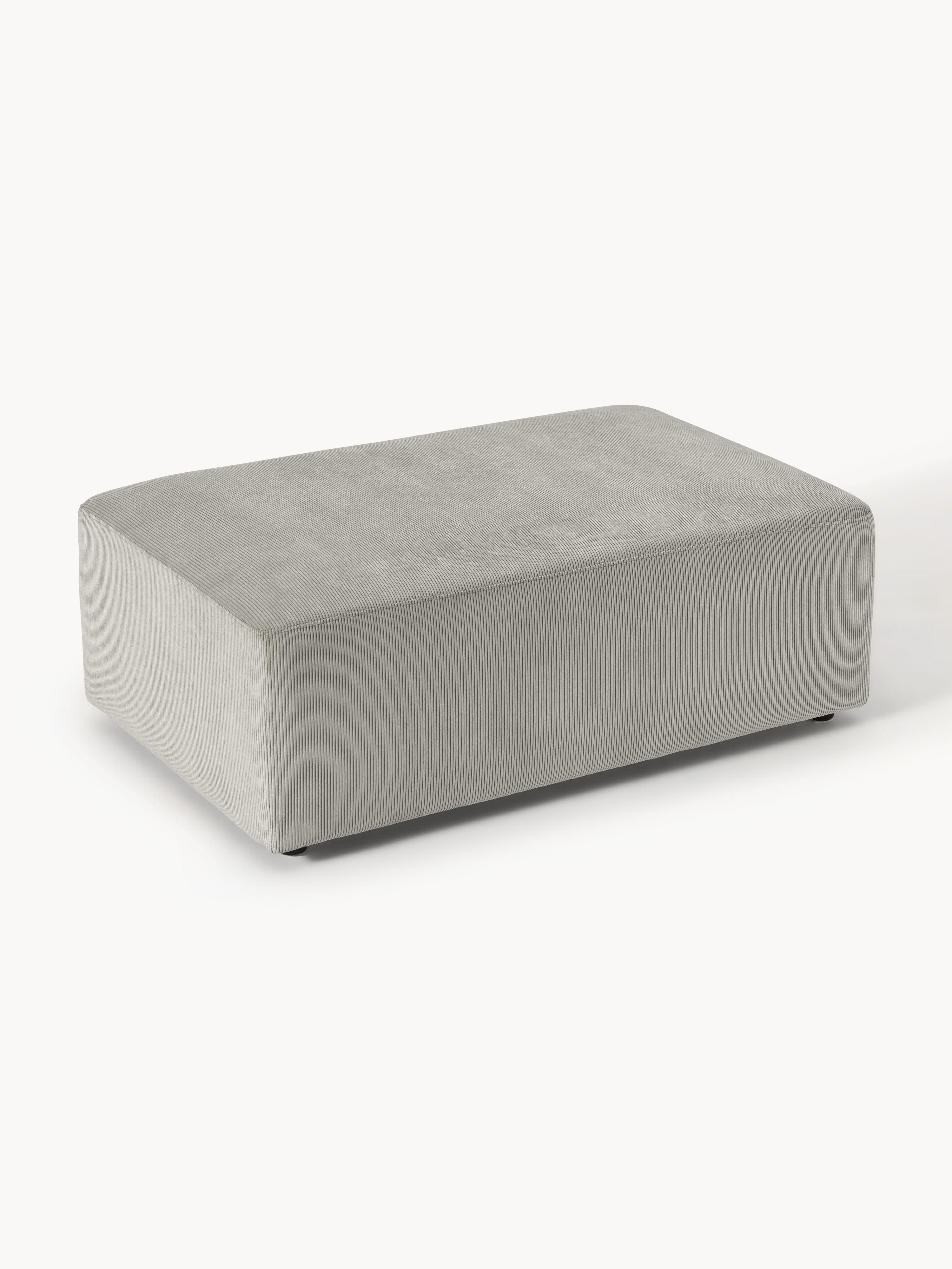 XL Sofa-Hocker Melva aus Cord, B 116 x T 72 cm