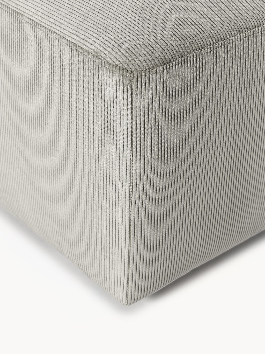 XL Sofa-Hocker Melva aus Cord, B 116 x T 72 cm