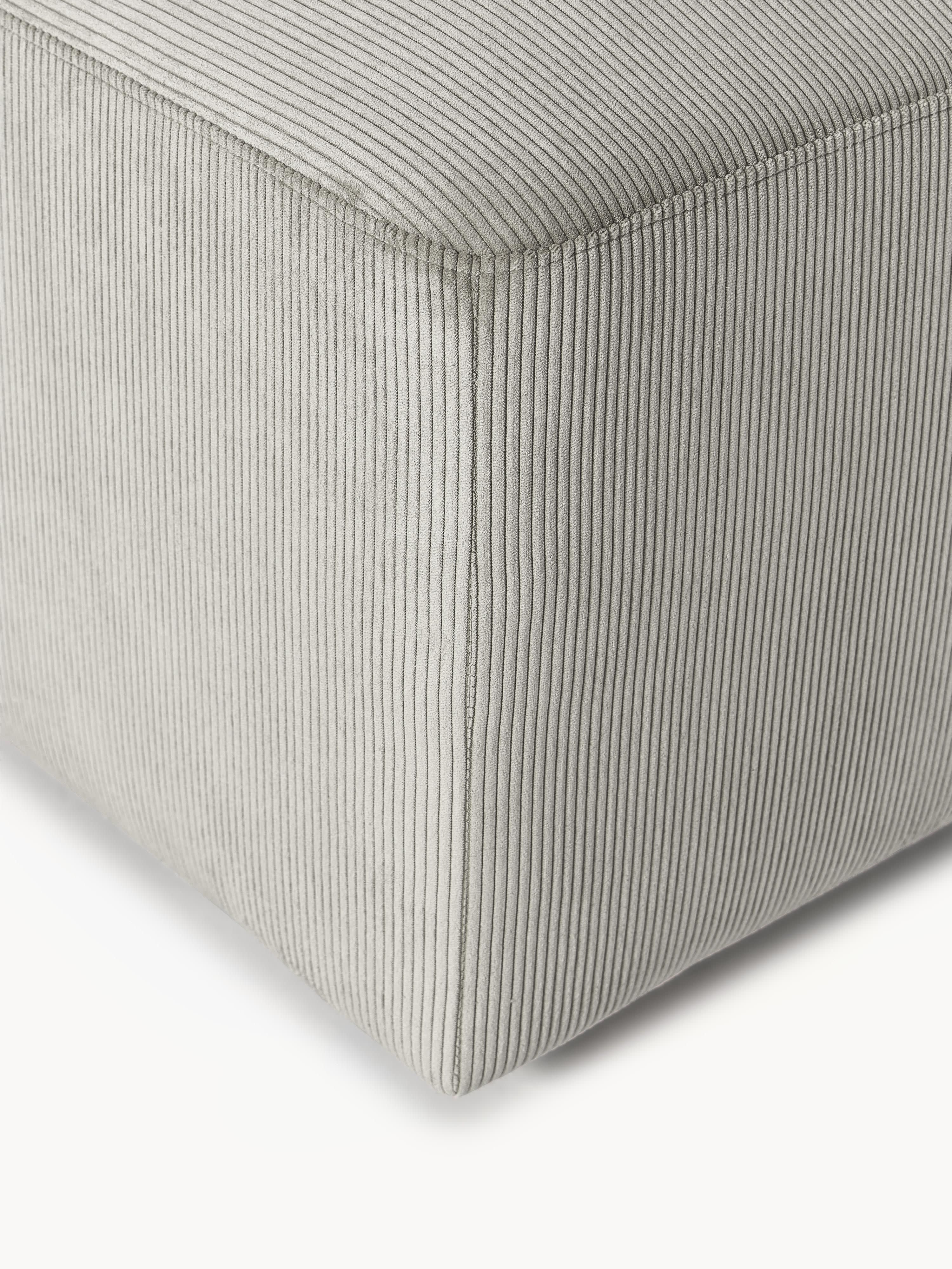 XL Sofa-Hocker Melva aus Cord, B 116 x T 72 cm