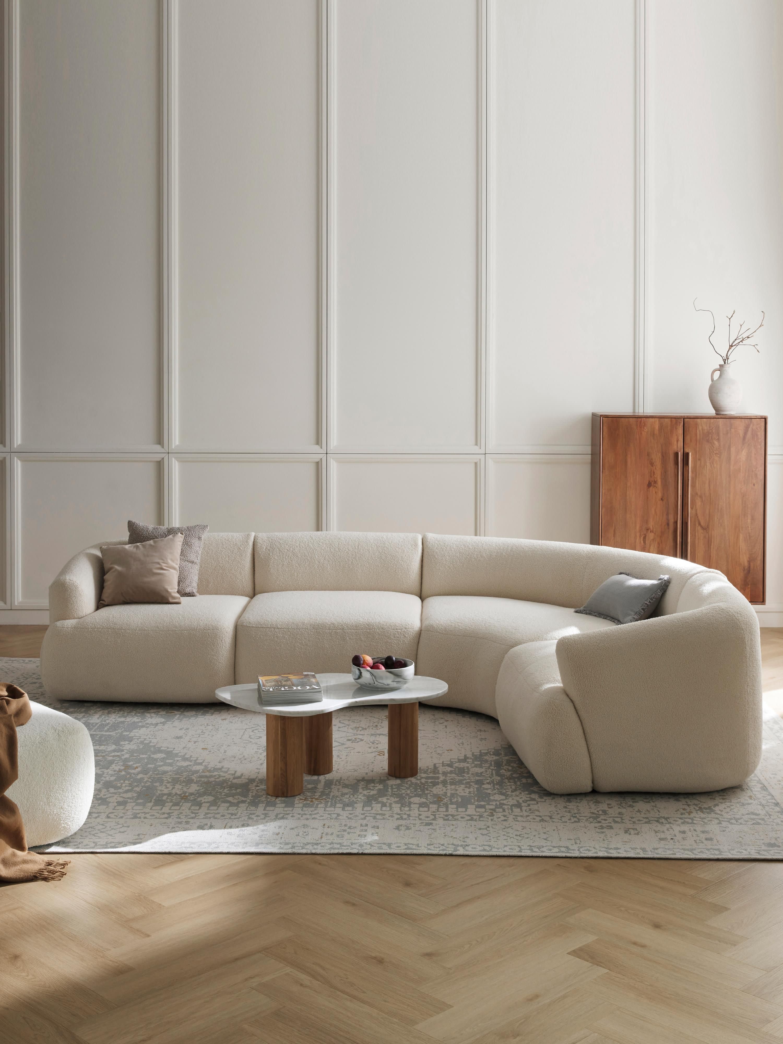 Modulares Teddy-Ecksofa Sofia (4-Sitzer)
