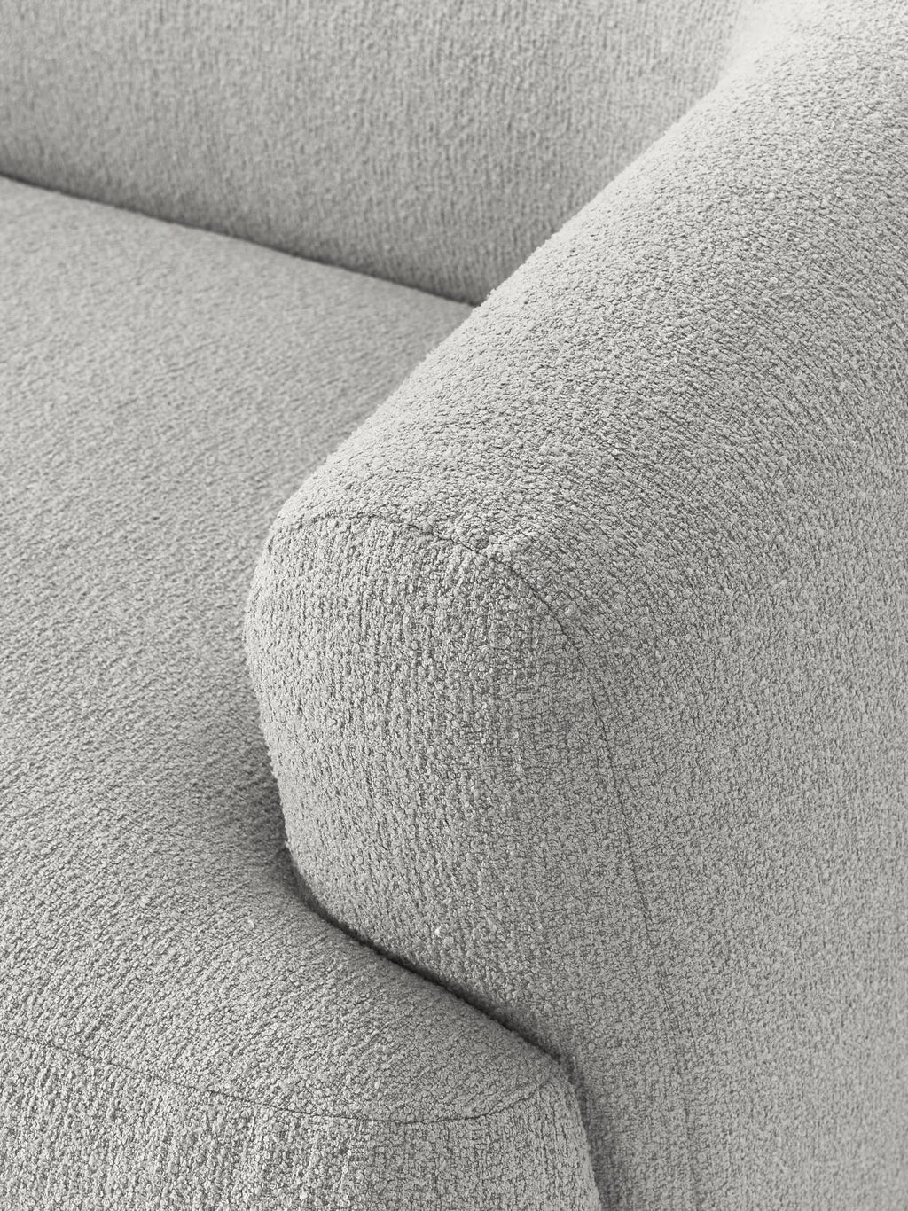 Modulares Bouclé-Ecksofa Sofia (3-Sitzer)