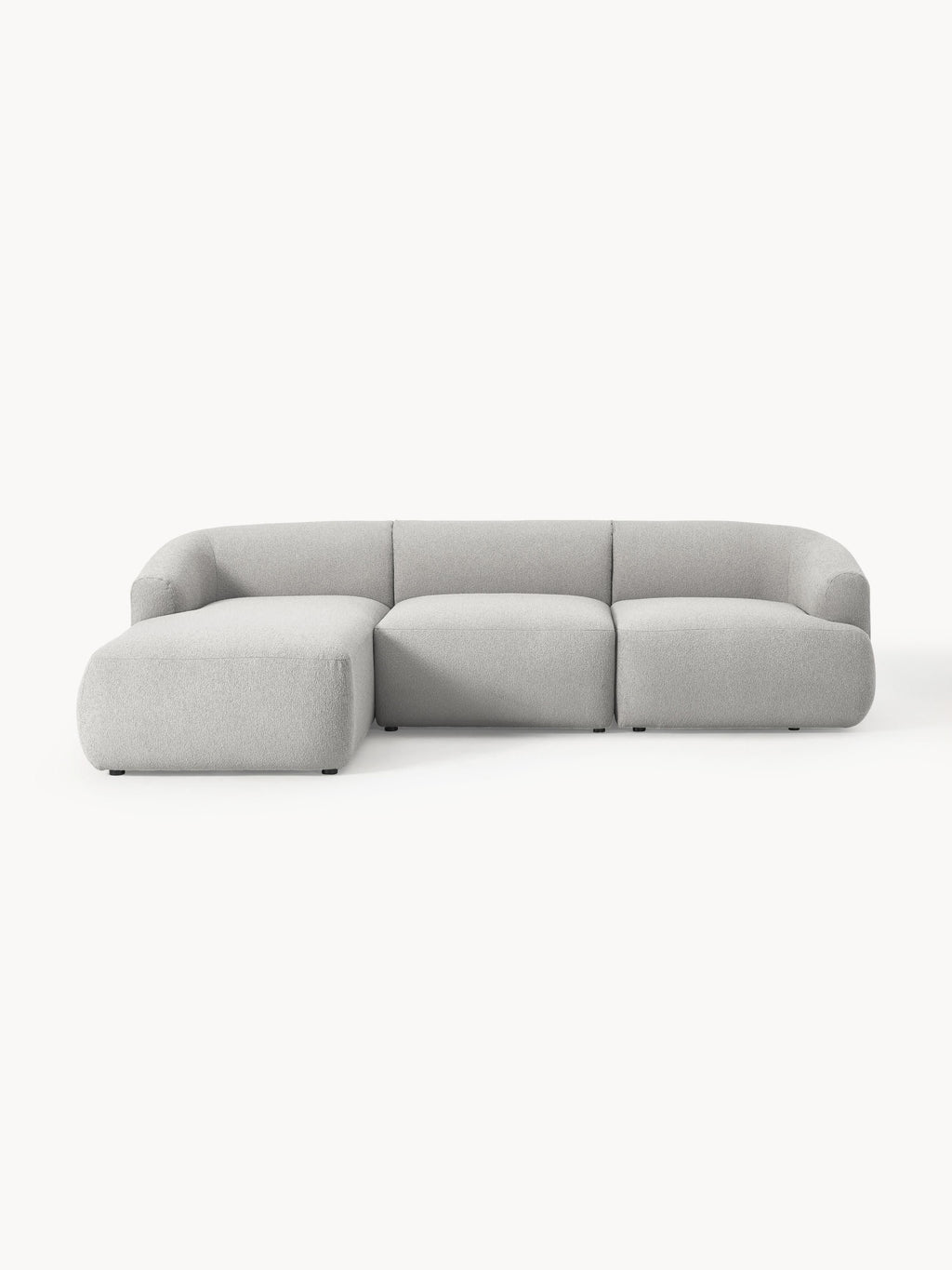 Galeriebild 1 - Modulares Bouclé-Ecksofa Sofia (3-Sitzer)