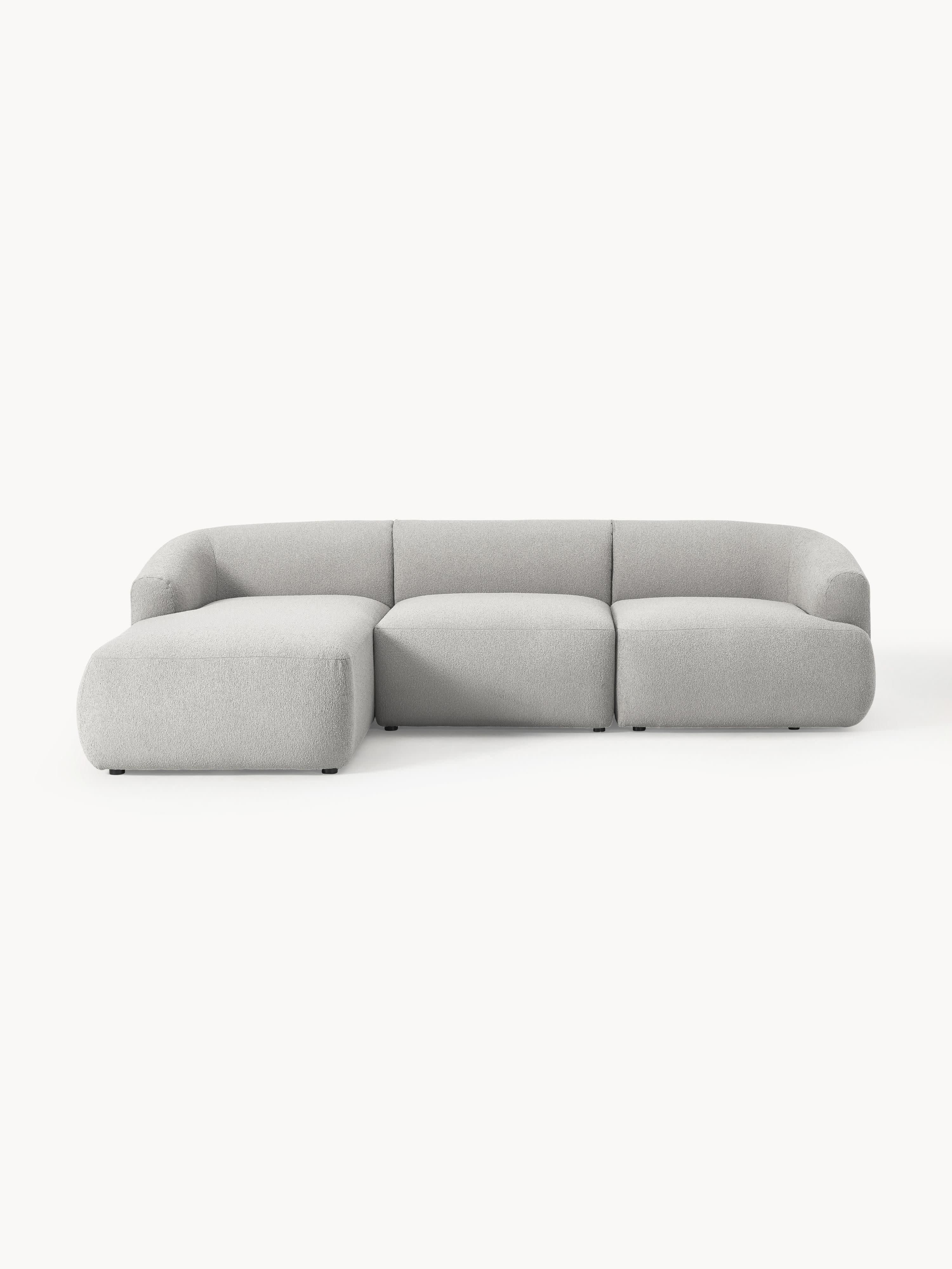 Galeriebild 1 - Modulares Bouclé-Ecksofa Sofia (3-Sitzer)