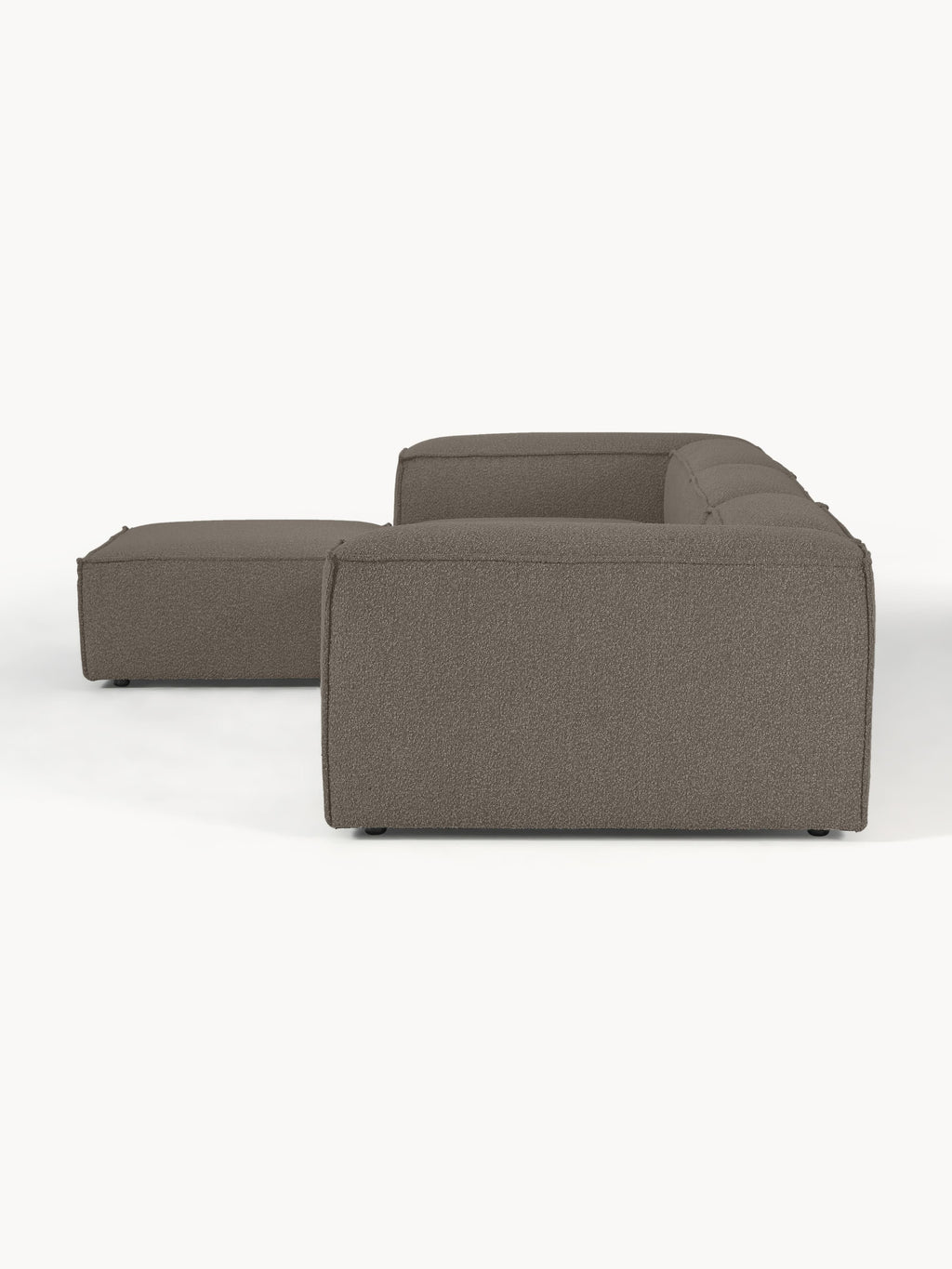 Modulares XL-Ecksofa Lennon (4-Sitzer) aus Bouclé