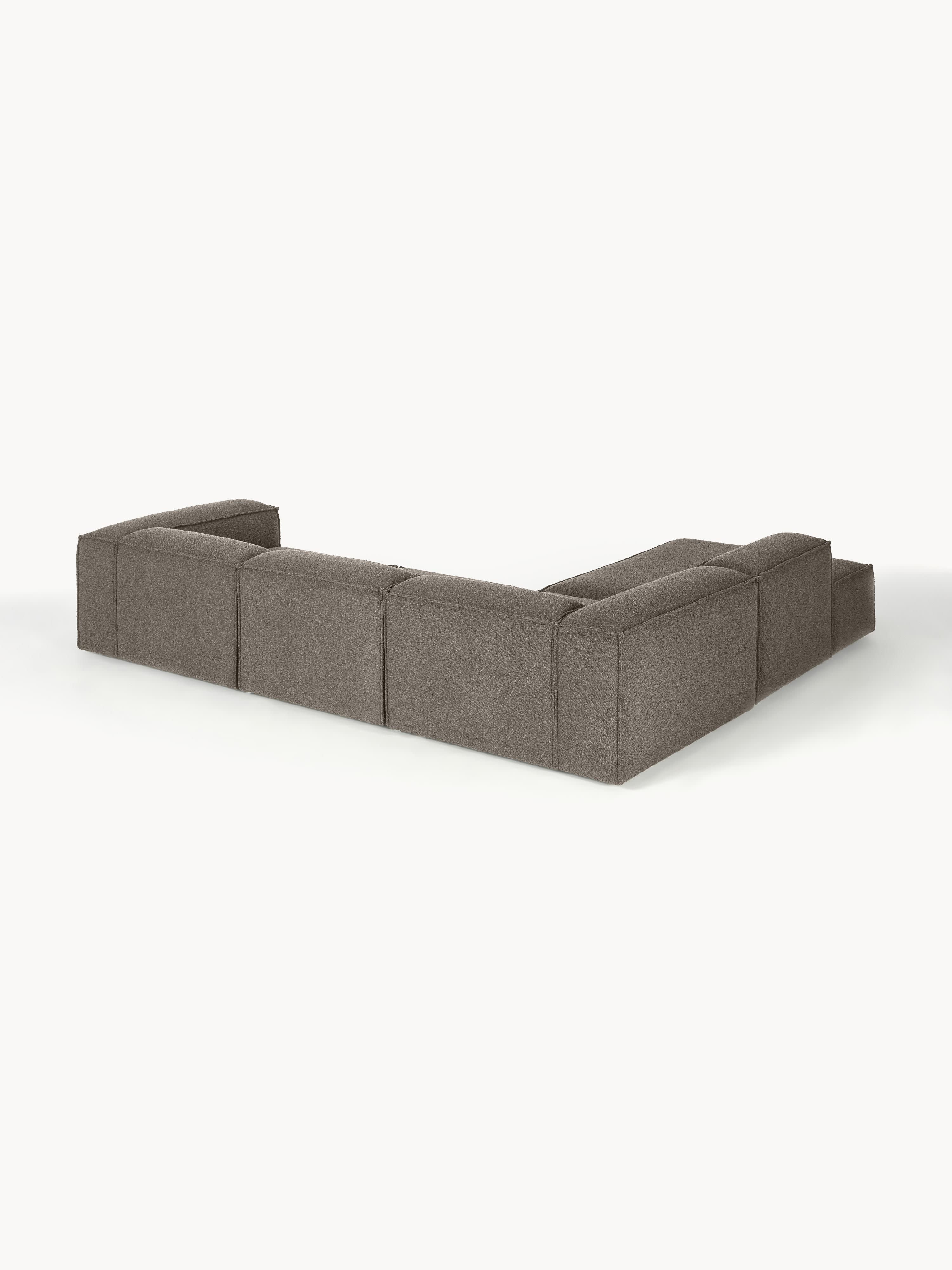 Modulares XL-Ecksofa Lennon (4-Sitzer) aus Bouclé
