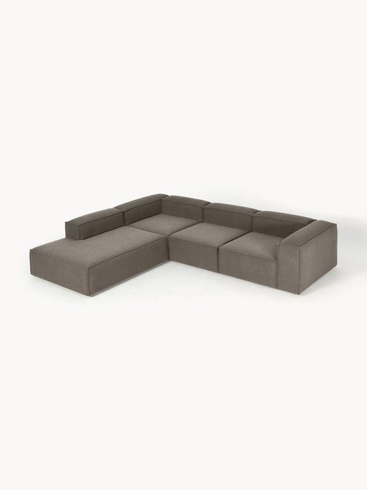 Galeriebild 1 - Modulares XL-Ecksofa Lennon (4-Sitzer) aus Bouclé