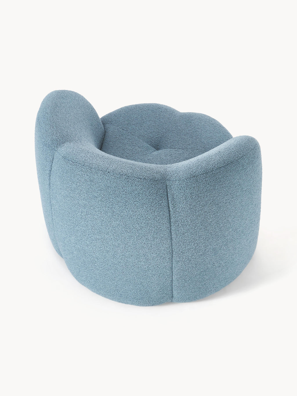 Bouclé-Loungesessel Fleur