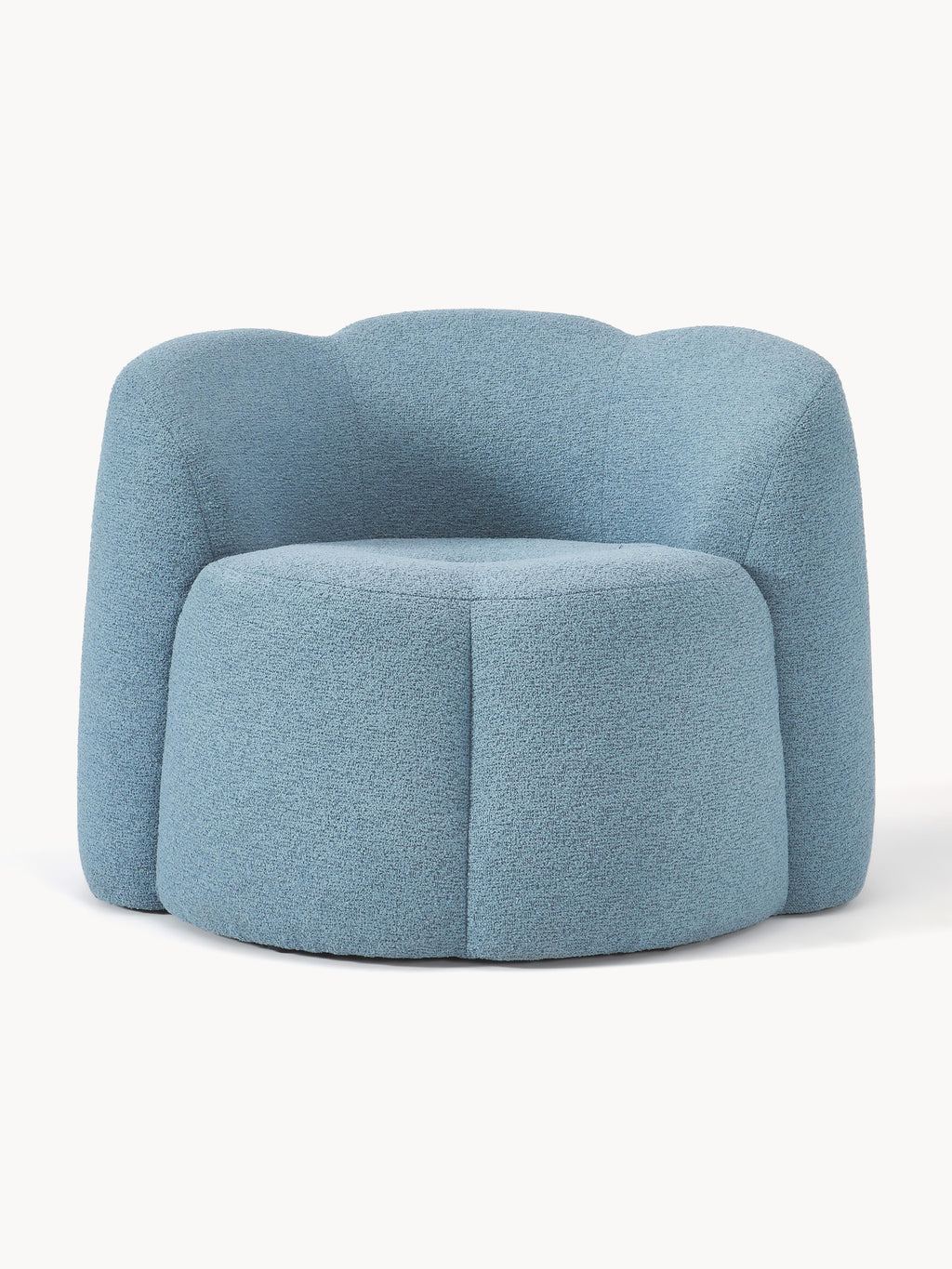 Bouclé-Loungesessel Fleur