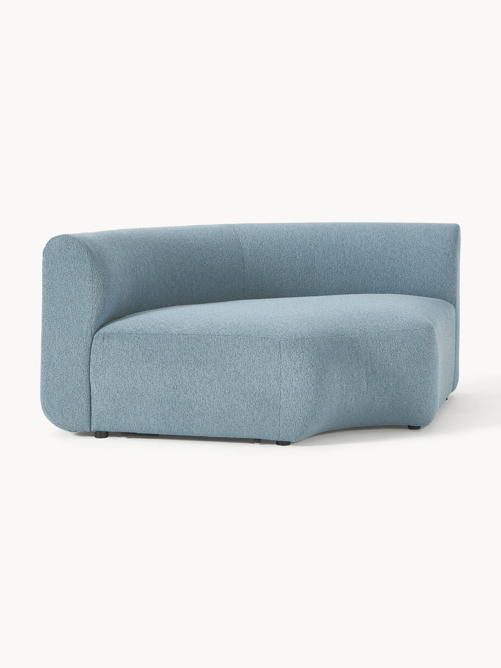 Rundes Bouclé-Eckmodul Sofia