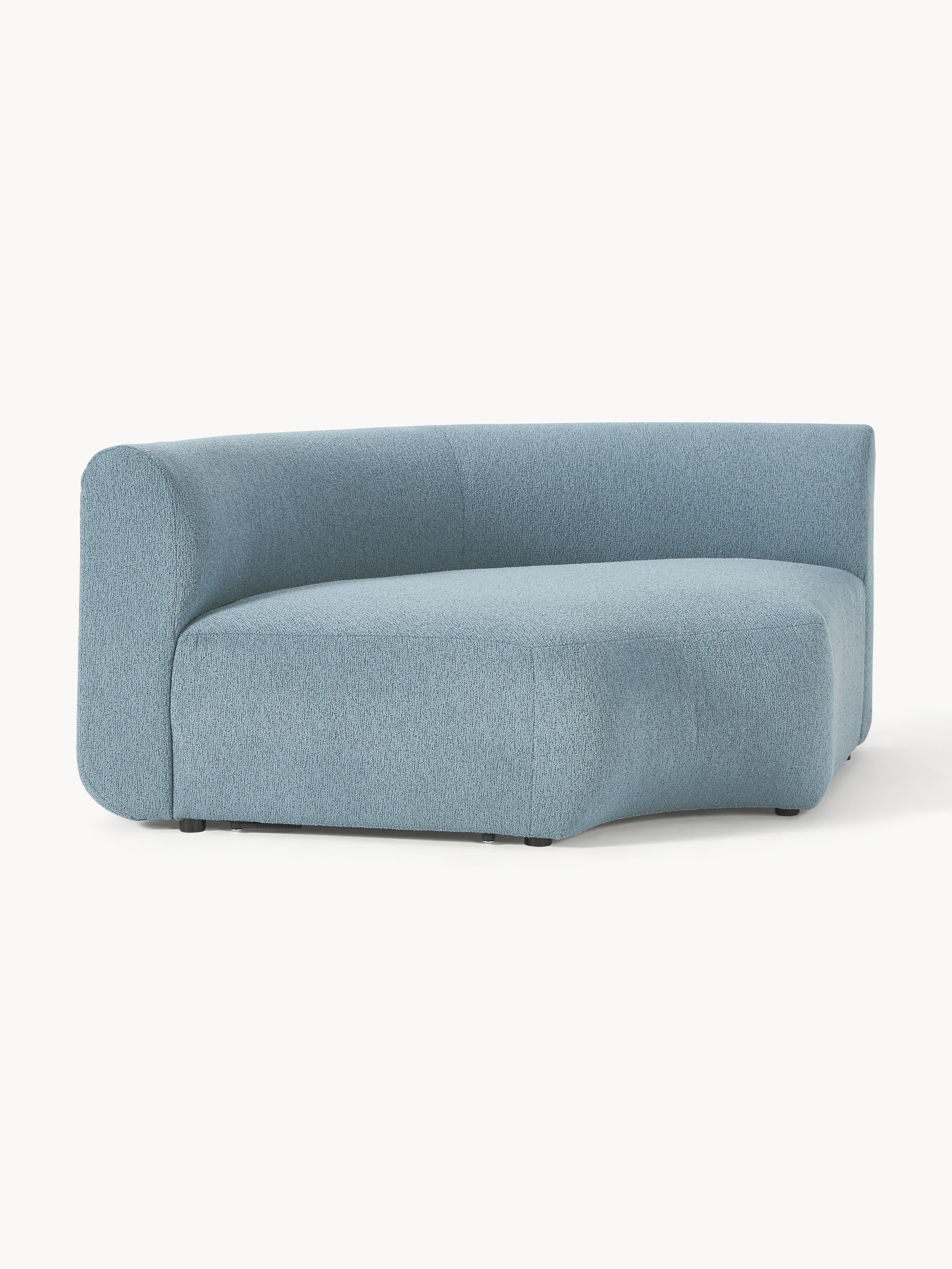 Rundes Bouclé-Eckmodul Sofia