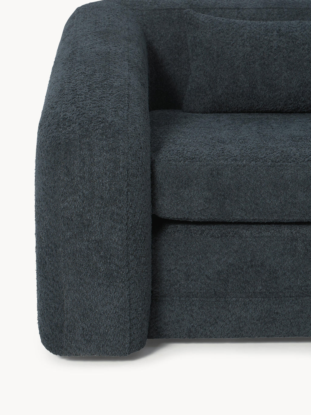 Schlafsofa Eliot (2-Sitzer) aus Teddy-Bouclé