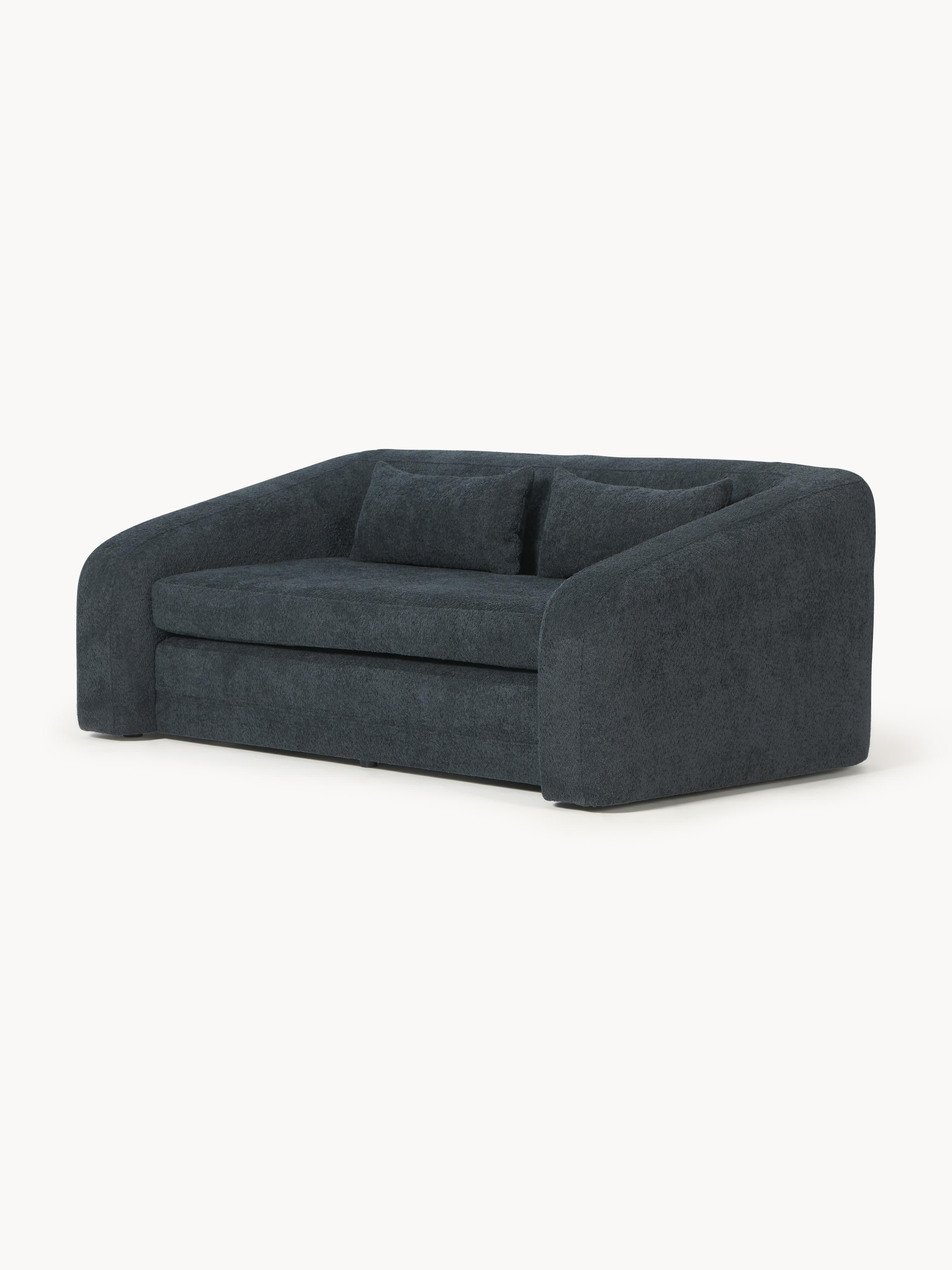 Schlafsofa Eliot (2-Sitzer) aus Teddy-Bouclé