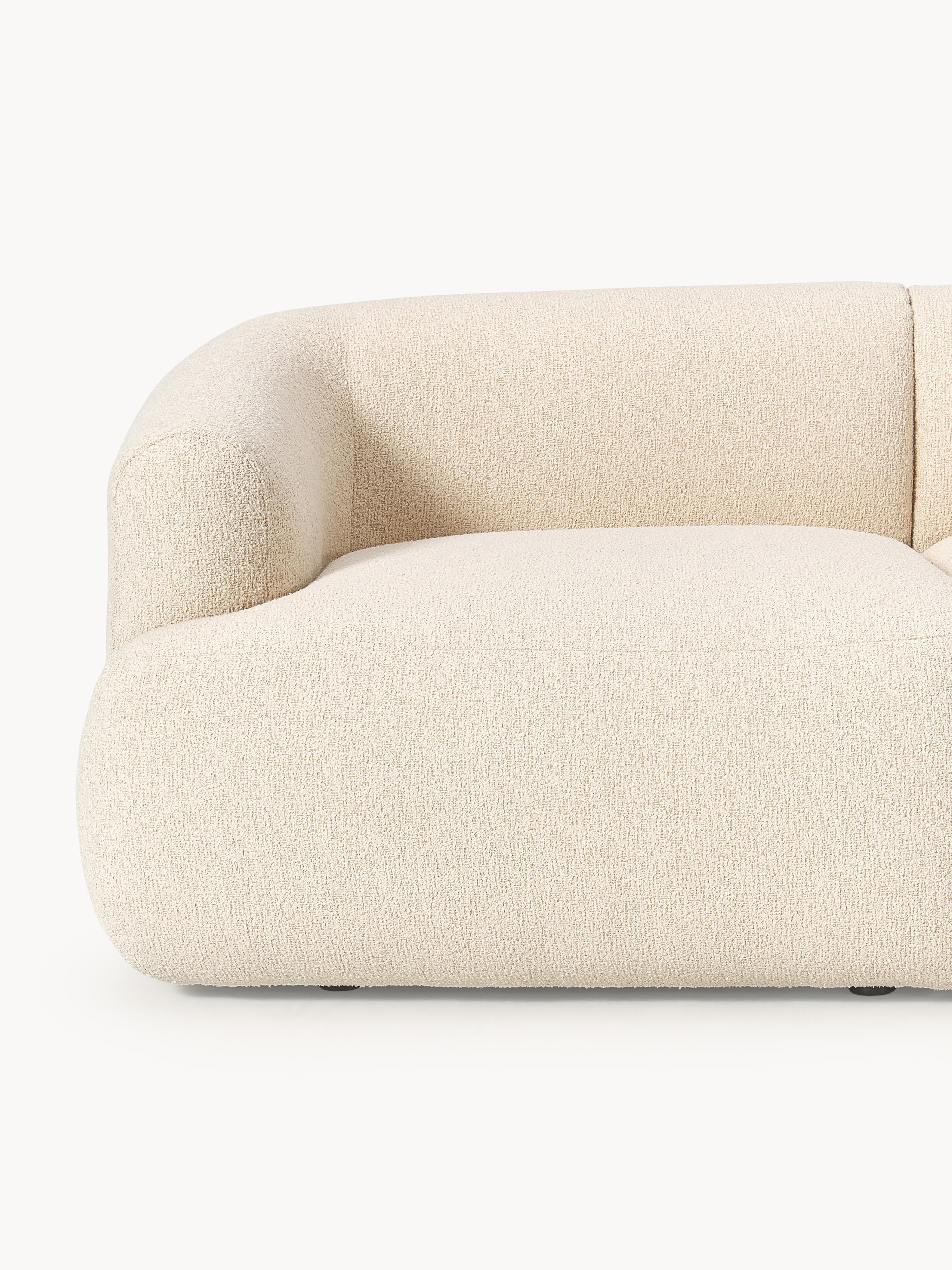 Modulares Bouclé-Ecksofa Sofia (4-Sitzer)