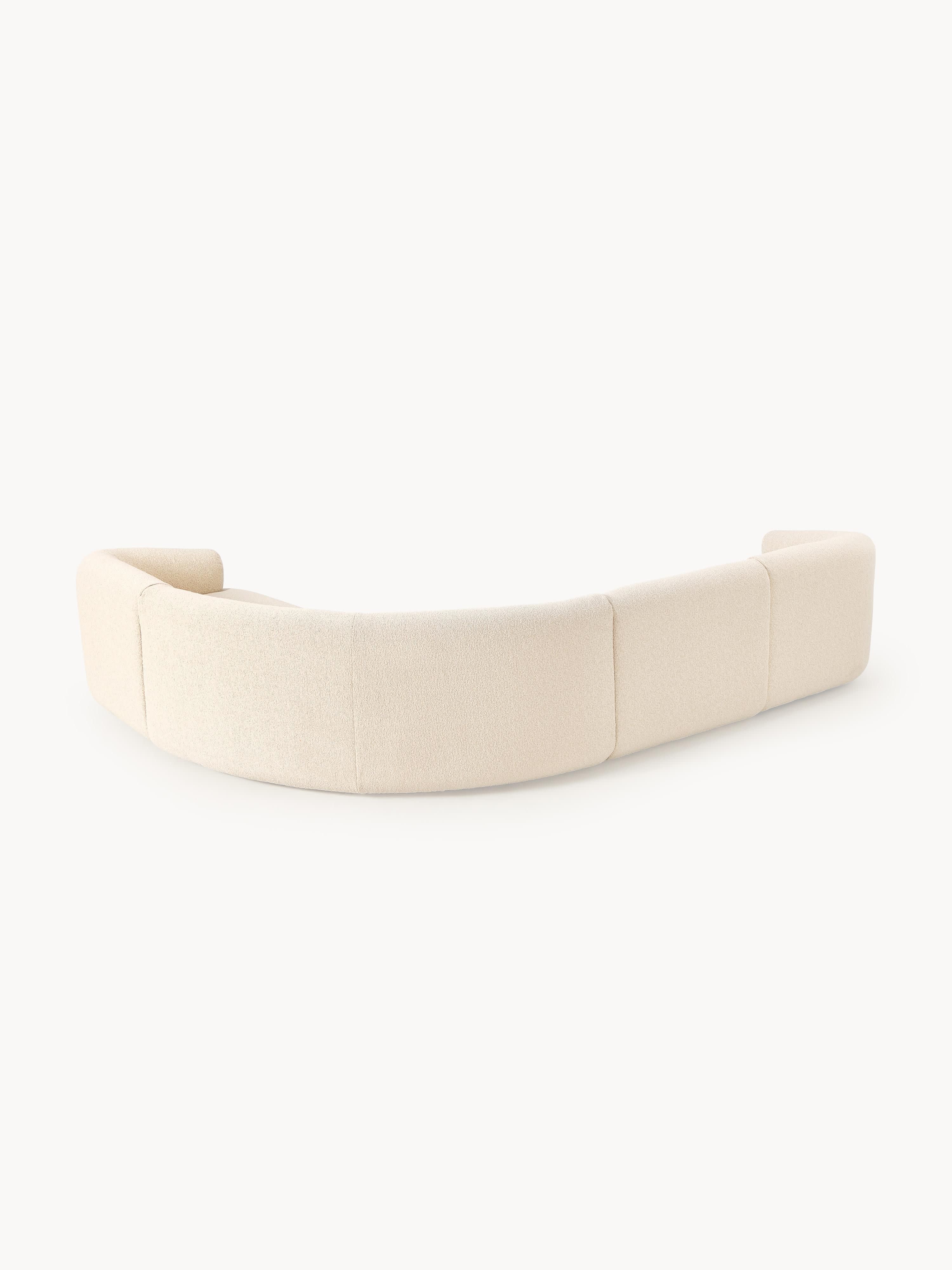 Modulares Bouclé-Ecksofa Sofia (4-Sitzer)