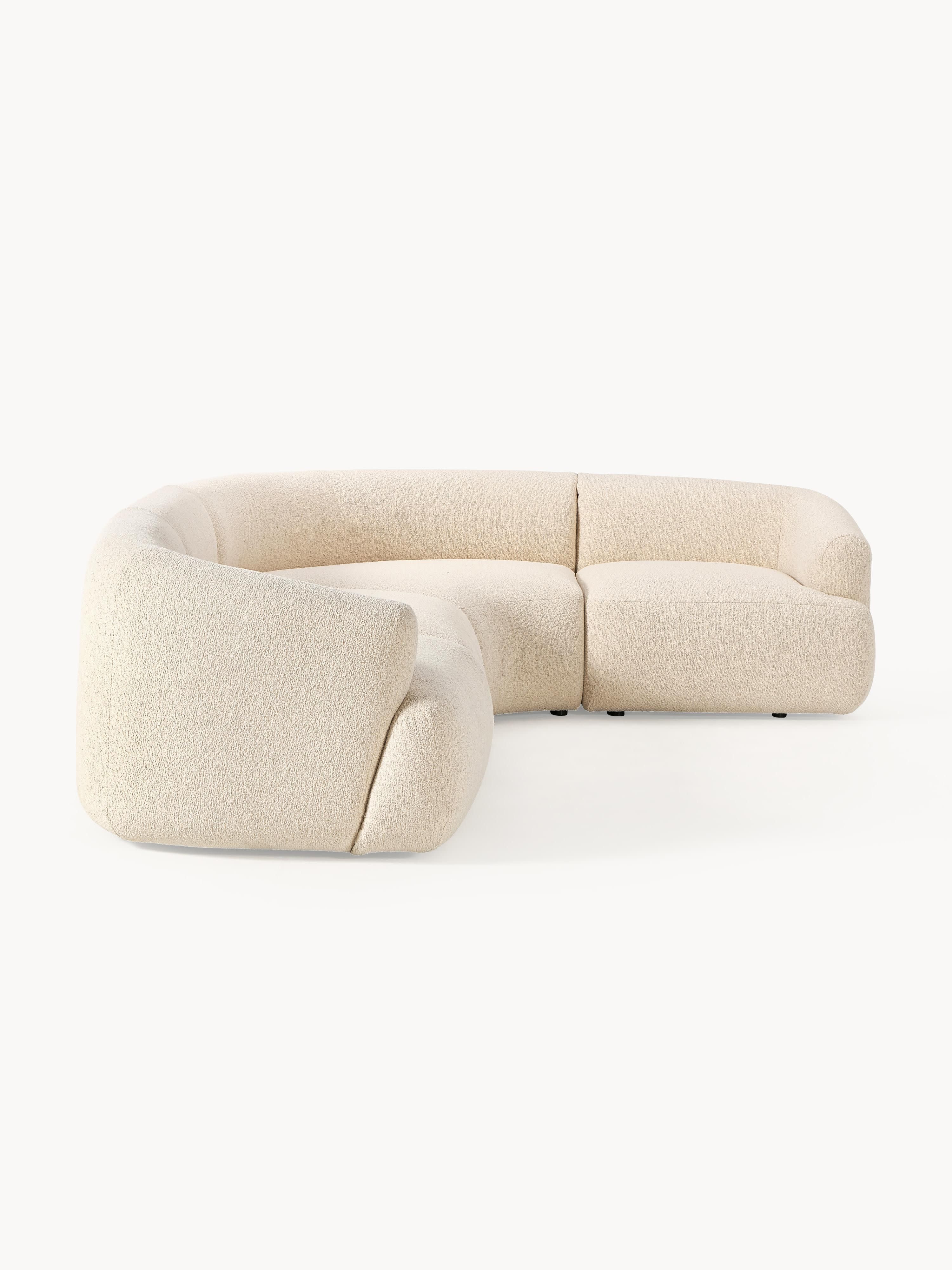 Modulares Bouclé-Ecksofa Sofia (4-Sitzer)