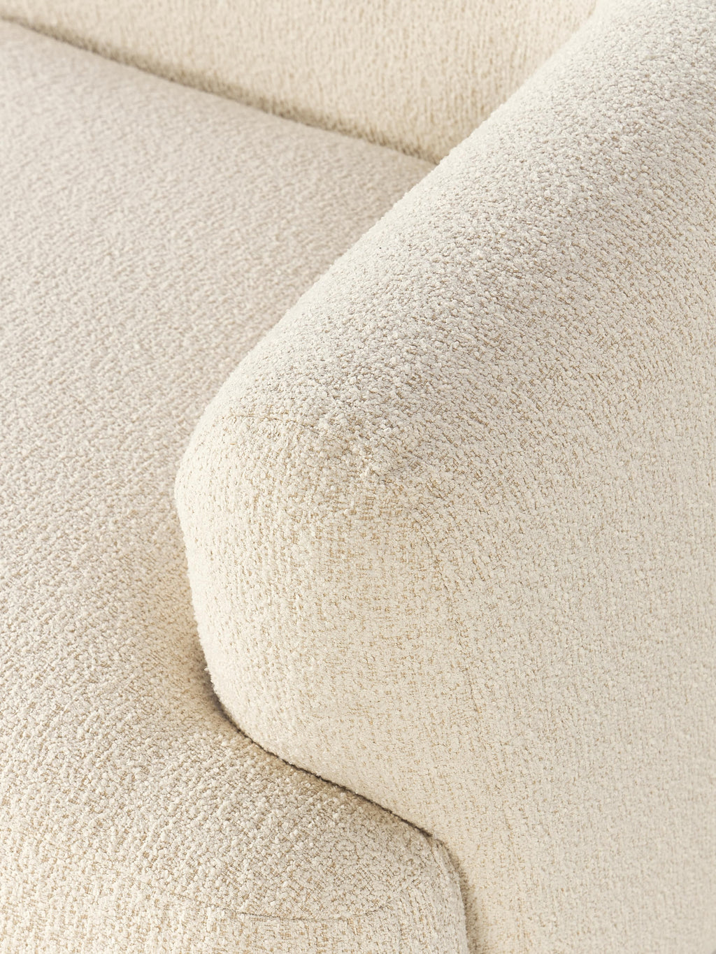 Modulares Bouclé-Ecksofa Sofia (4-Sitzer)