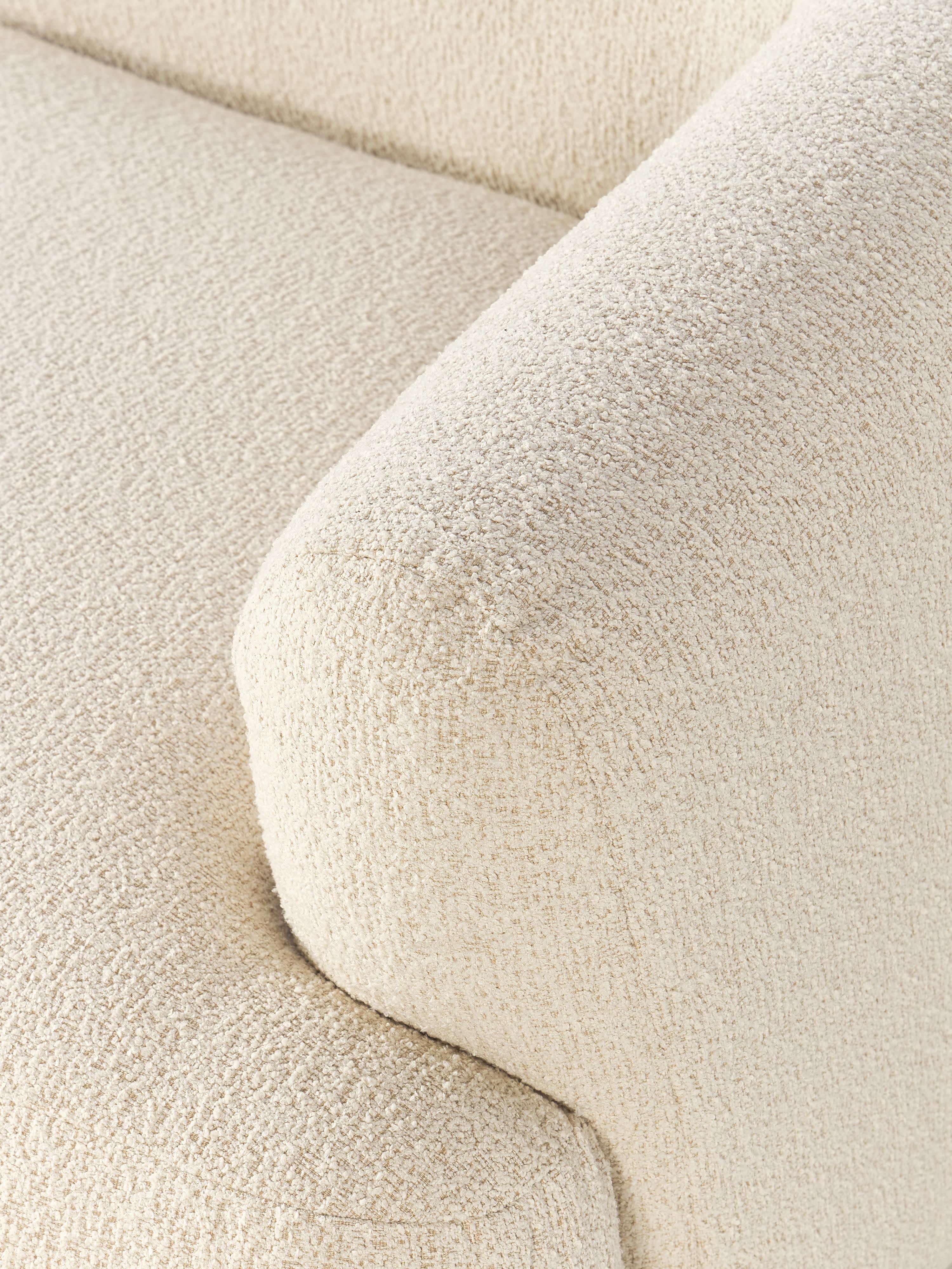 Modulares Bouclé-Ecksofa Sofia (4-Sitzer)
