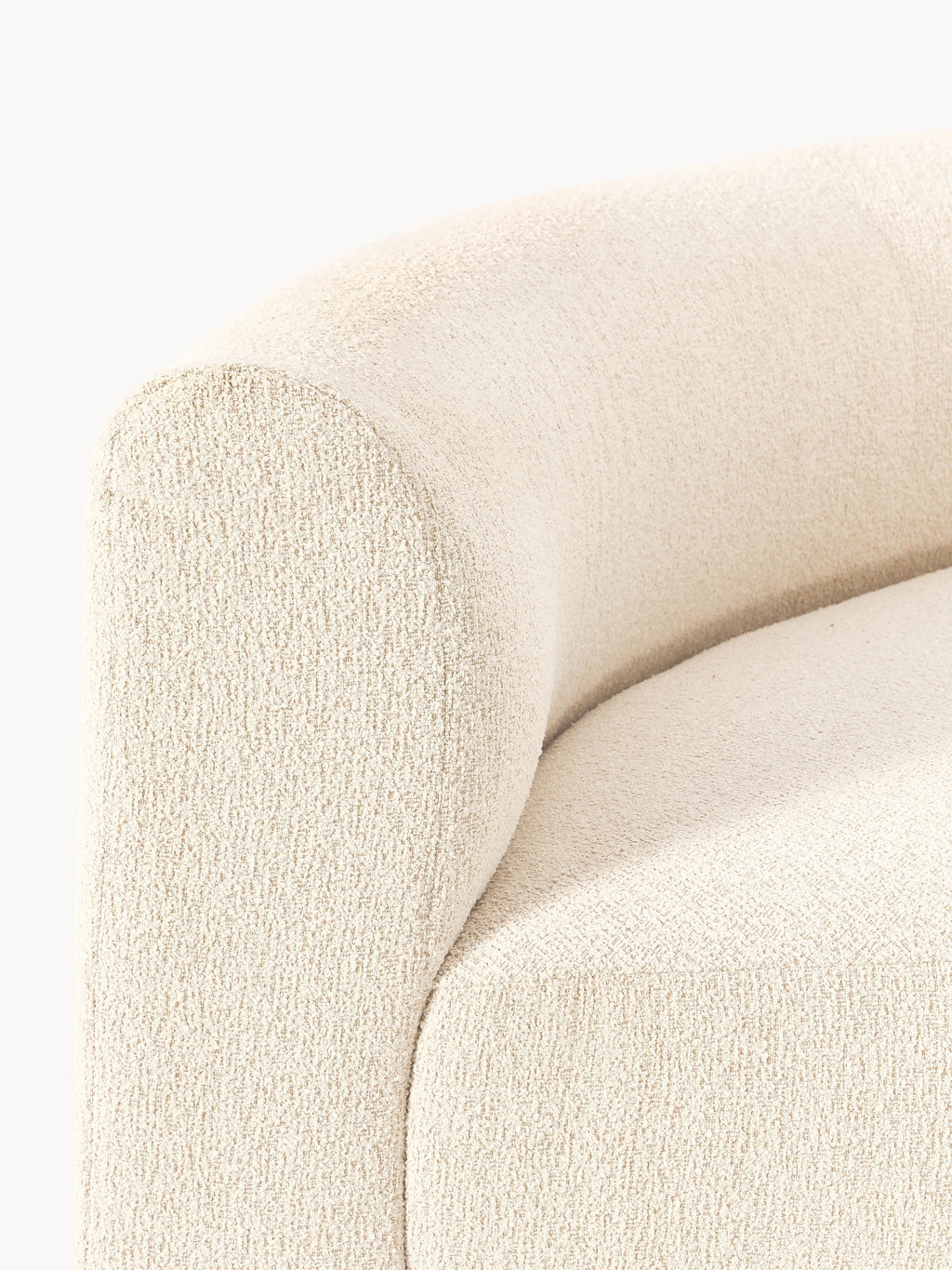 Rundes Bouclé-Eckmodul Sofia