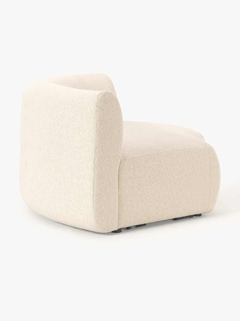 Rundes Bouclé-Eckmodul Sofia