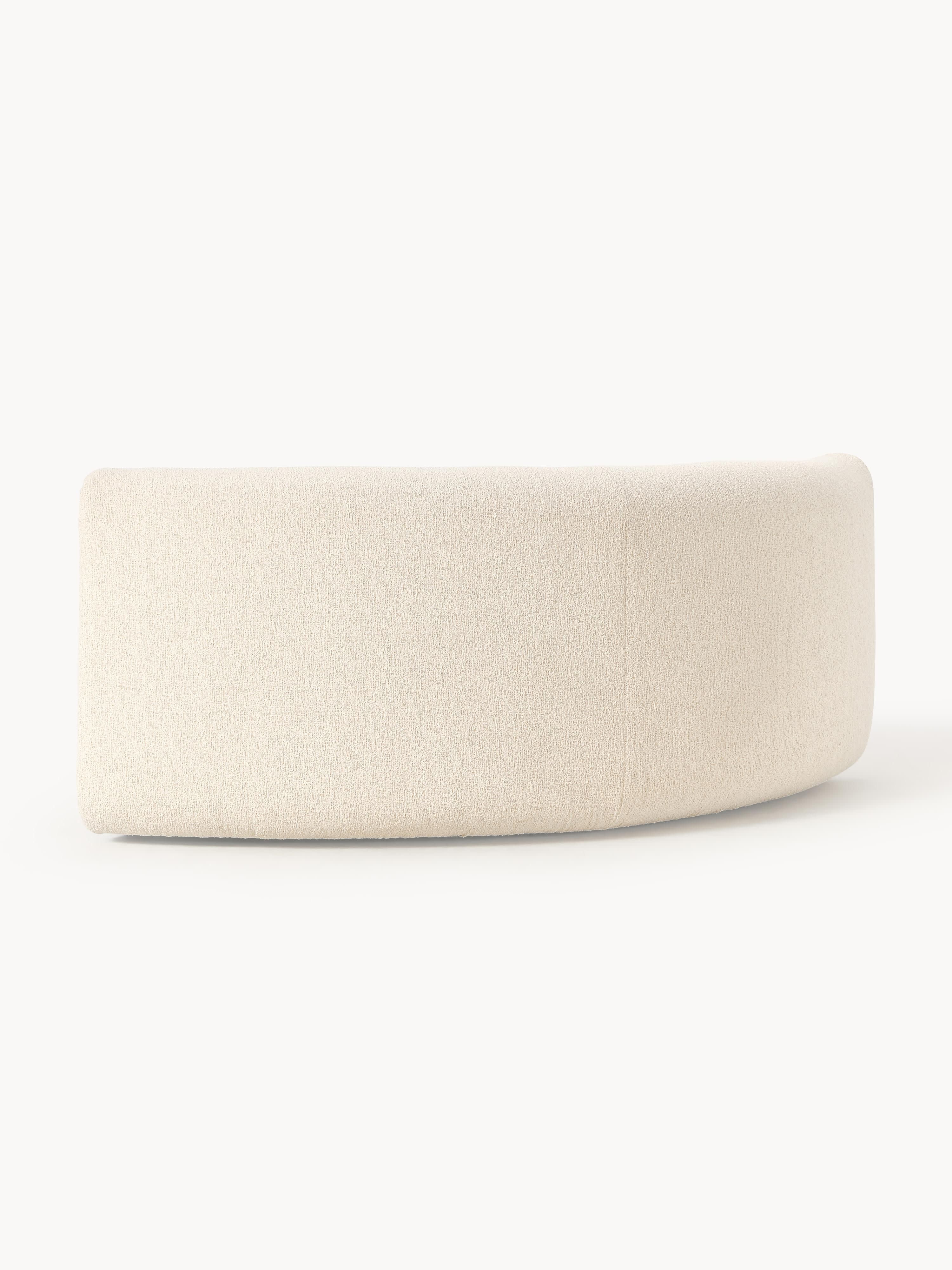 Rundes Bouclé-Eckmodul Sofia
