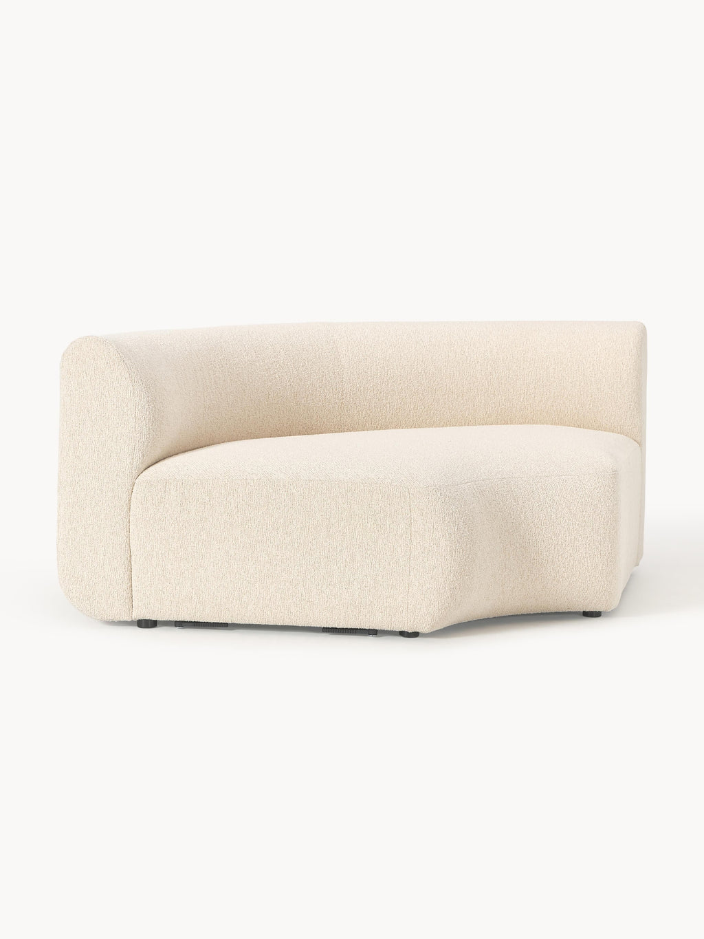 Rundes Bouclé-Eckmodul Sofia