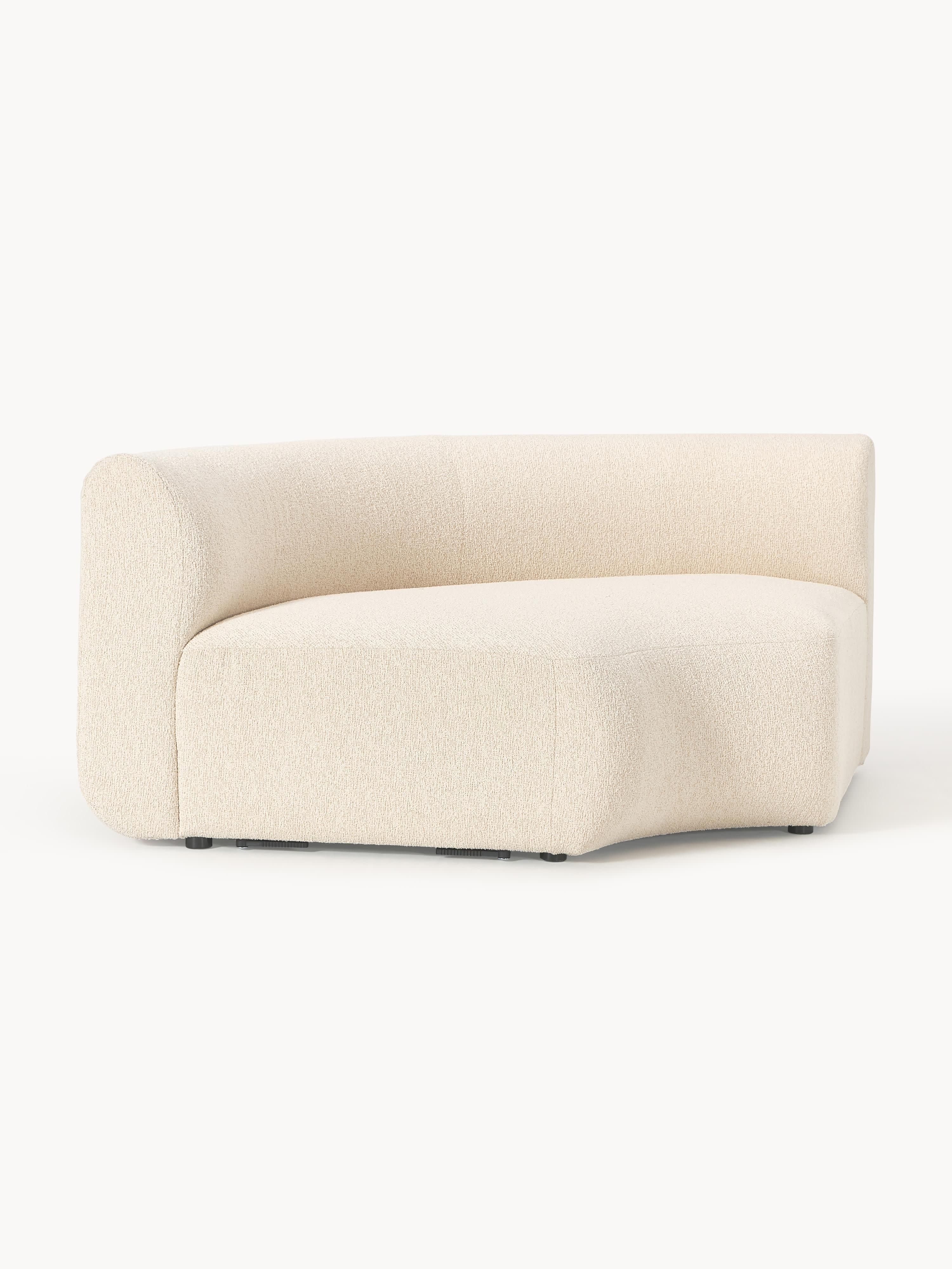 Rundes Bouclé-Eckmodul Sofia