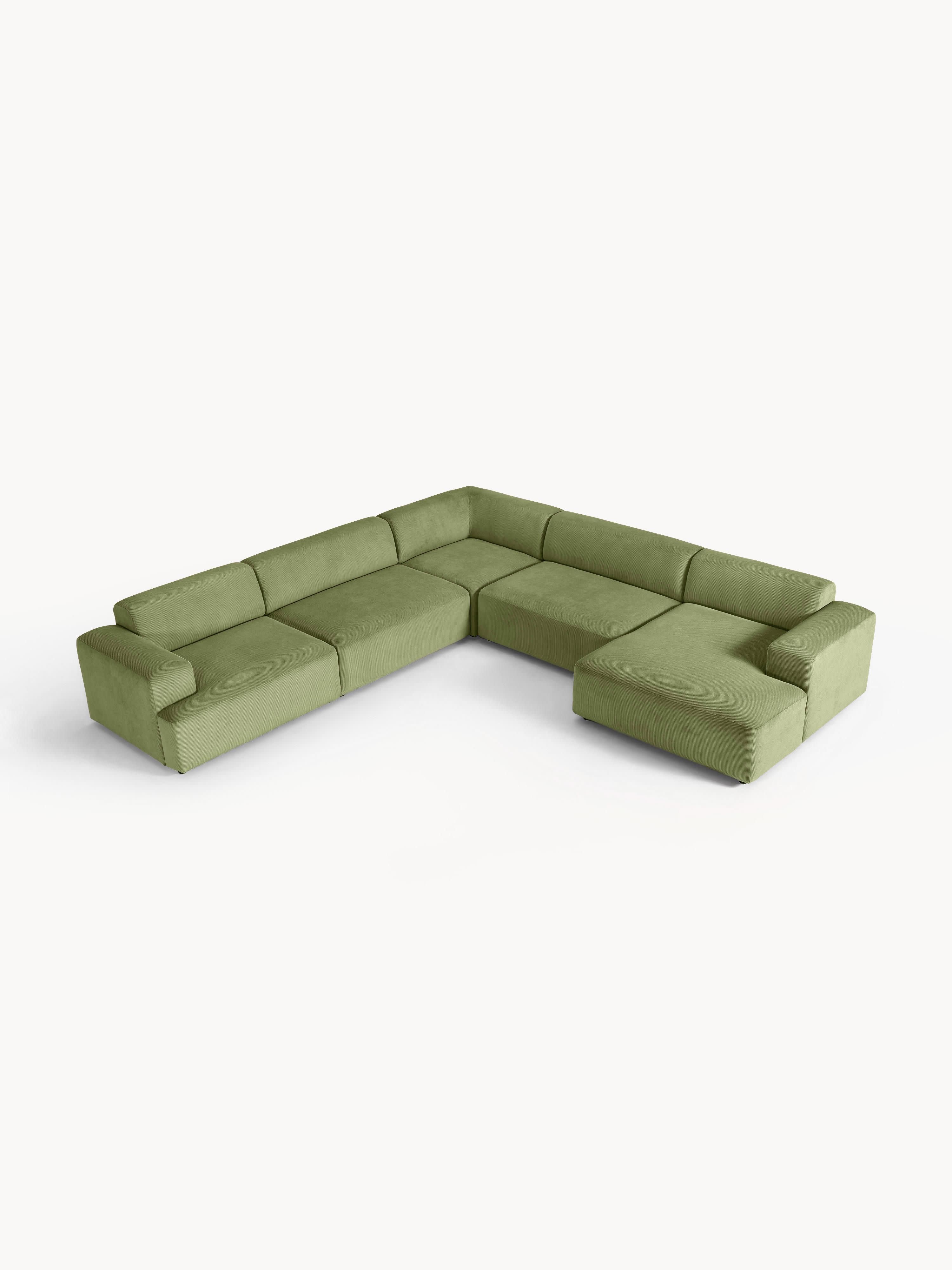 XL Cord-Ecksofa Melva