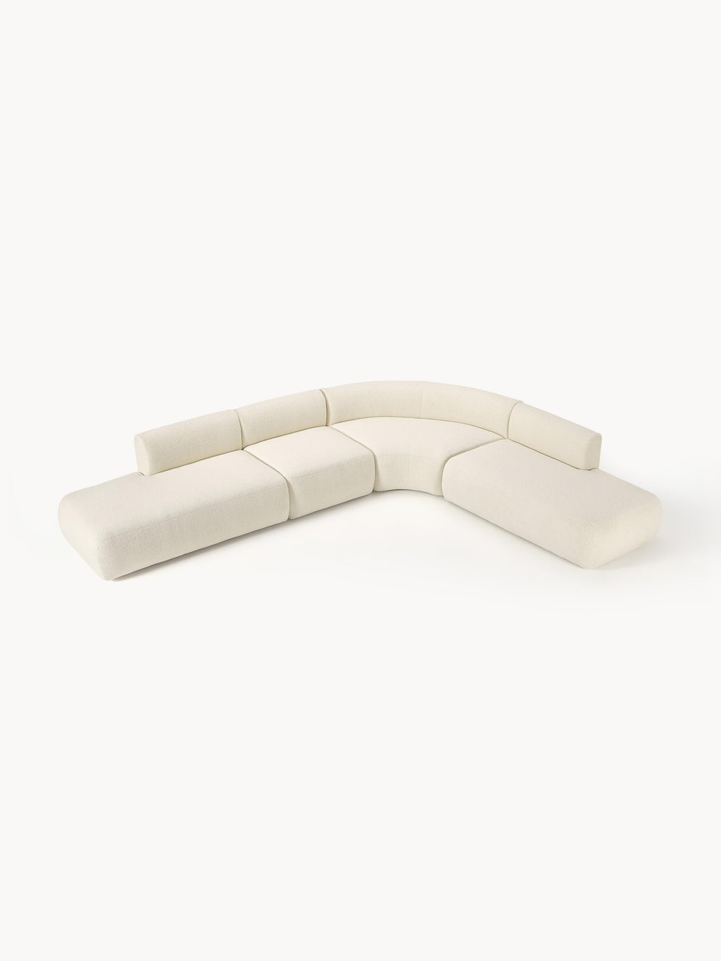 Modulares Teddy-Ecksofa Sofia (4-Sitzer)