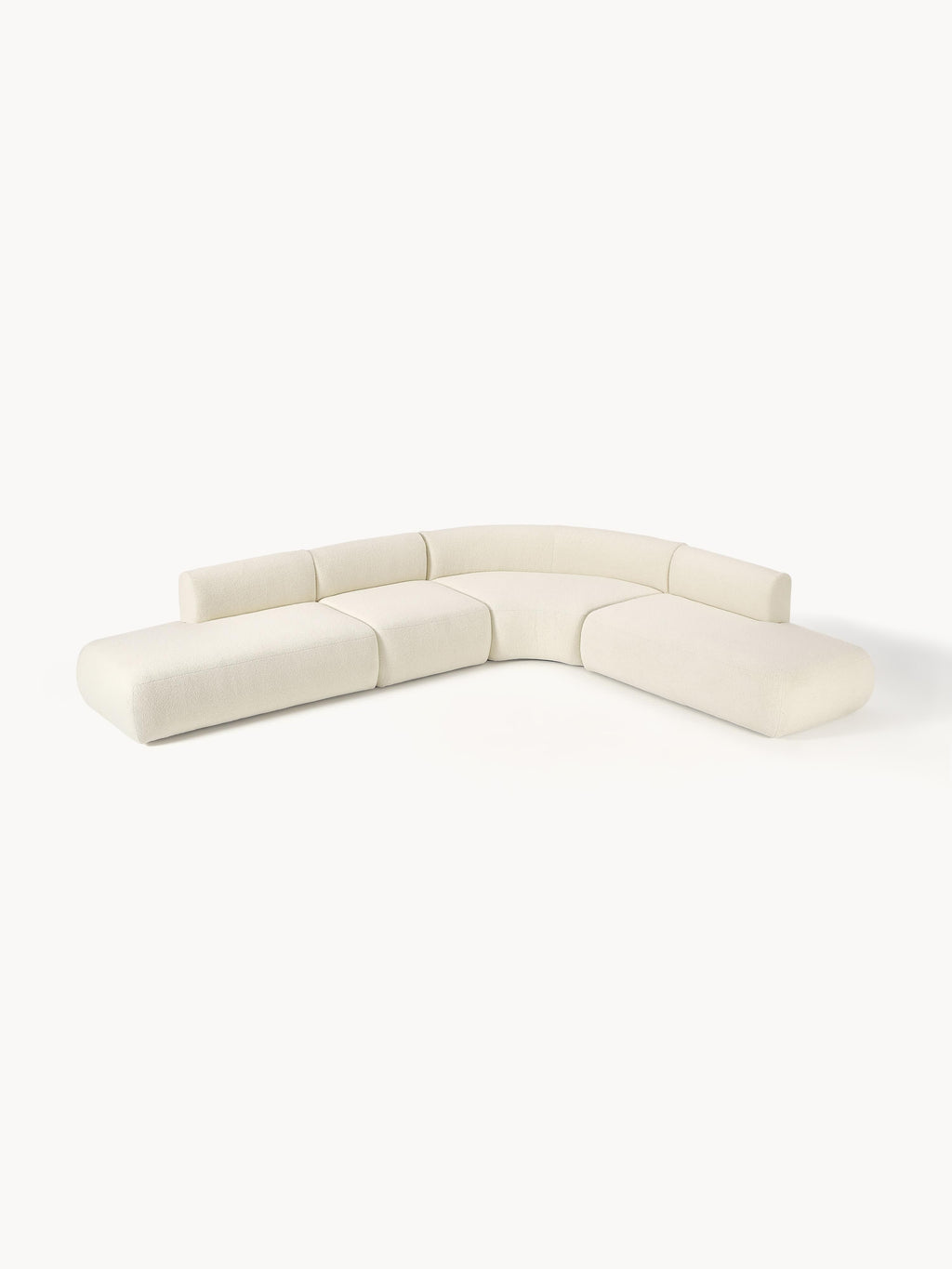Modulares Teddy-Ecksofa Sofia (4-Sitzer)