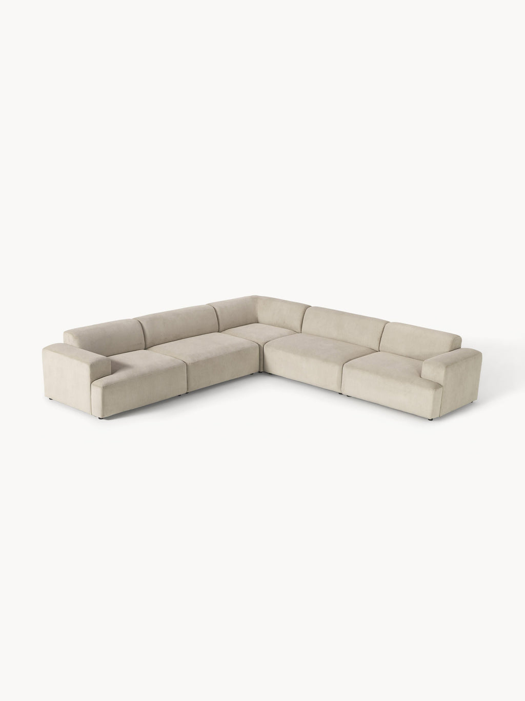 Galeriebild 1 - Cord-Ecksofa Melva (4-Sitzer)