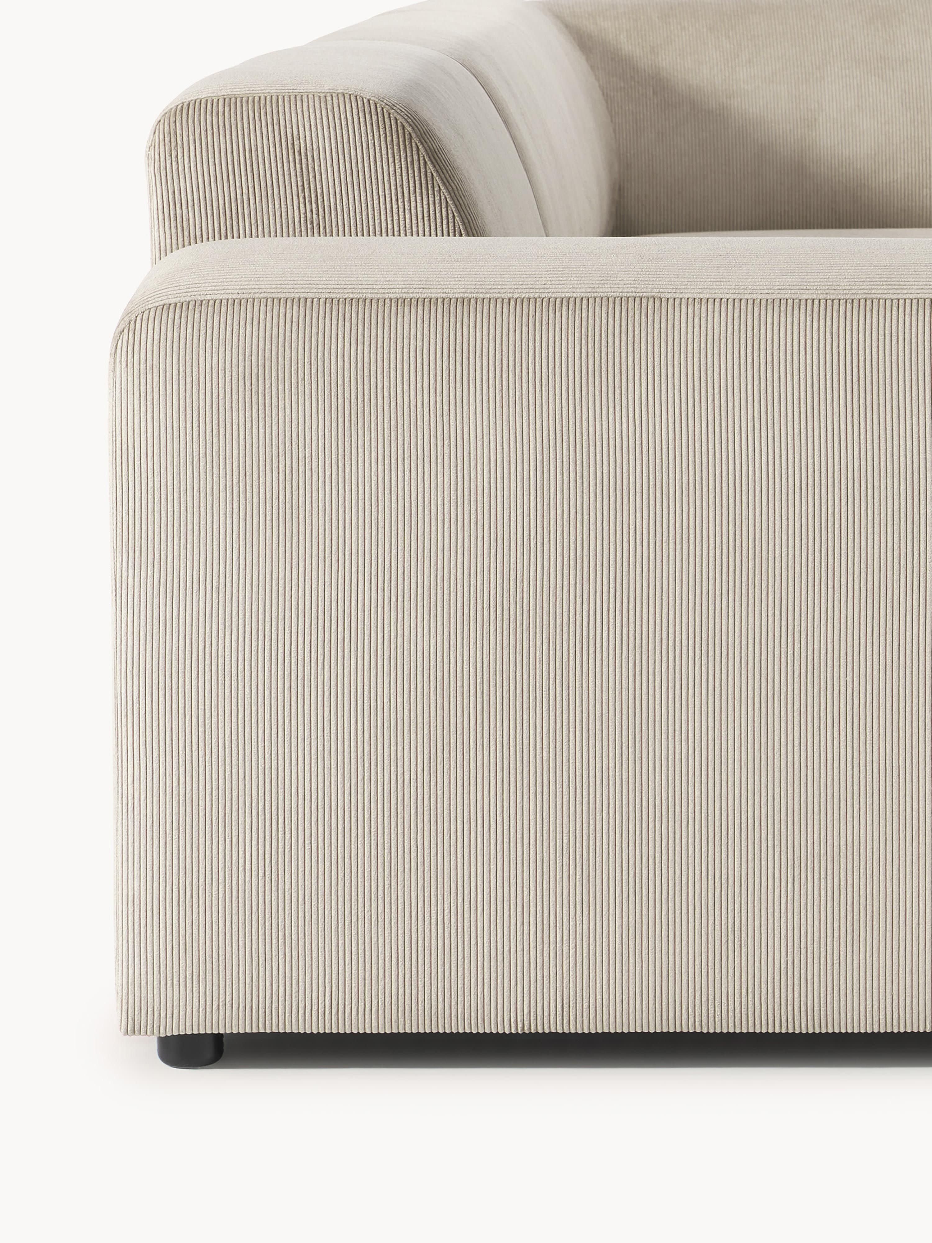 Cord-Ecksofa Melva (4-Sitzer)