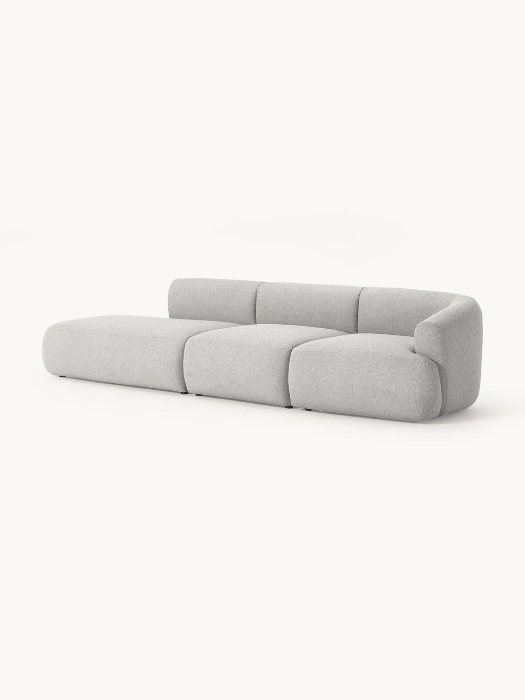 Modulare Bouclé-Chaise Sofia (2-Sitzer)