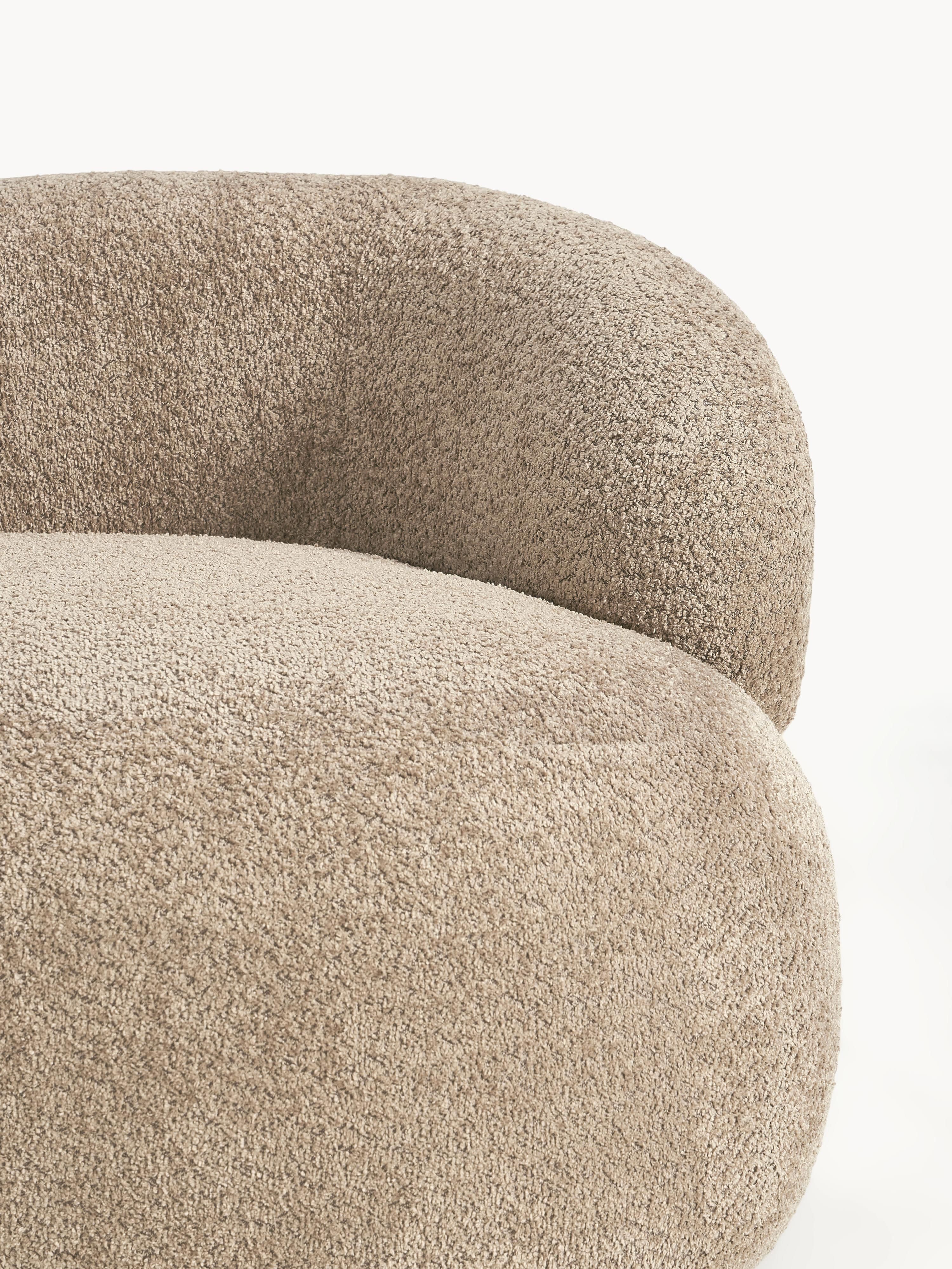 Loungesessel Alba aus Teddy-Bouclé