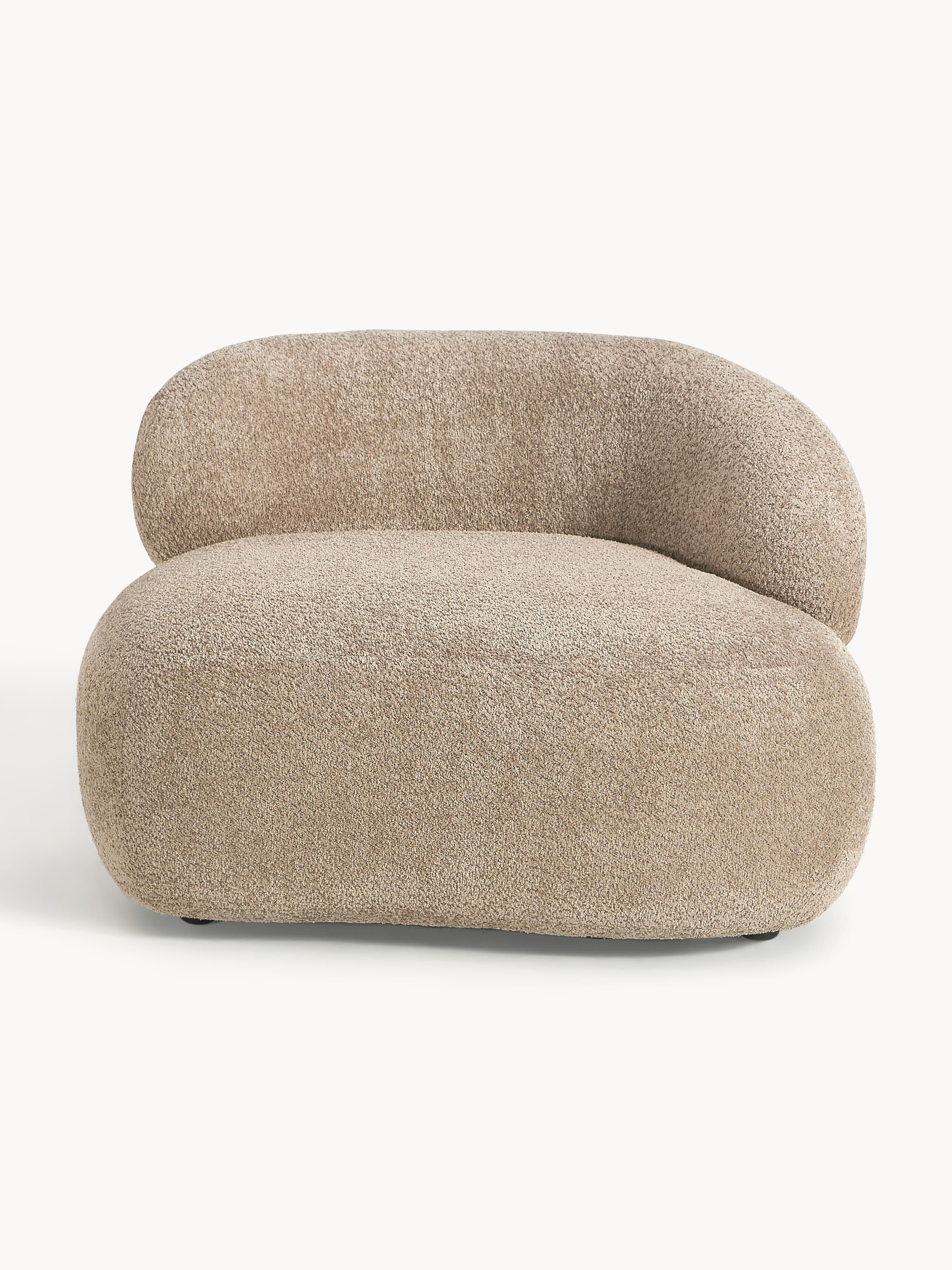 Loungesessel Alba aus Teddy-Bouclé
