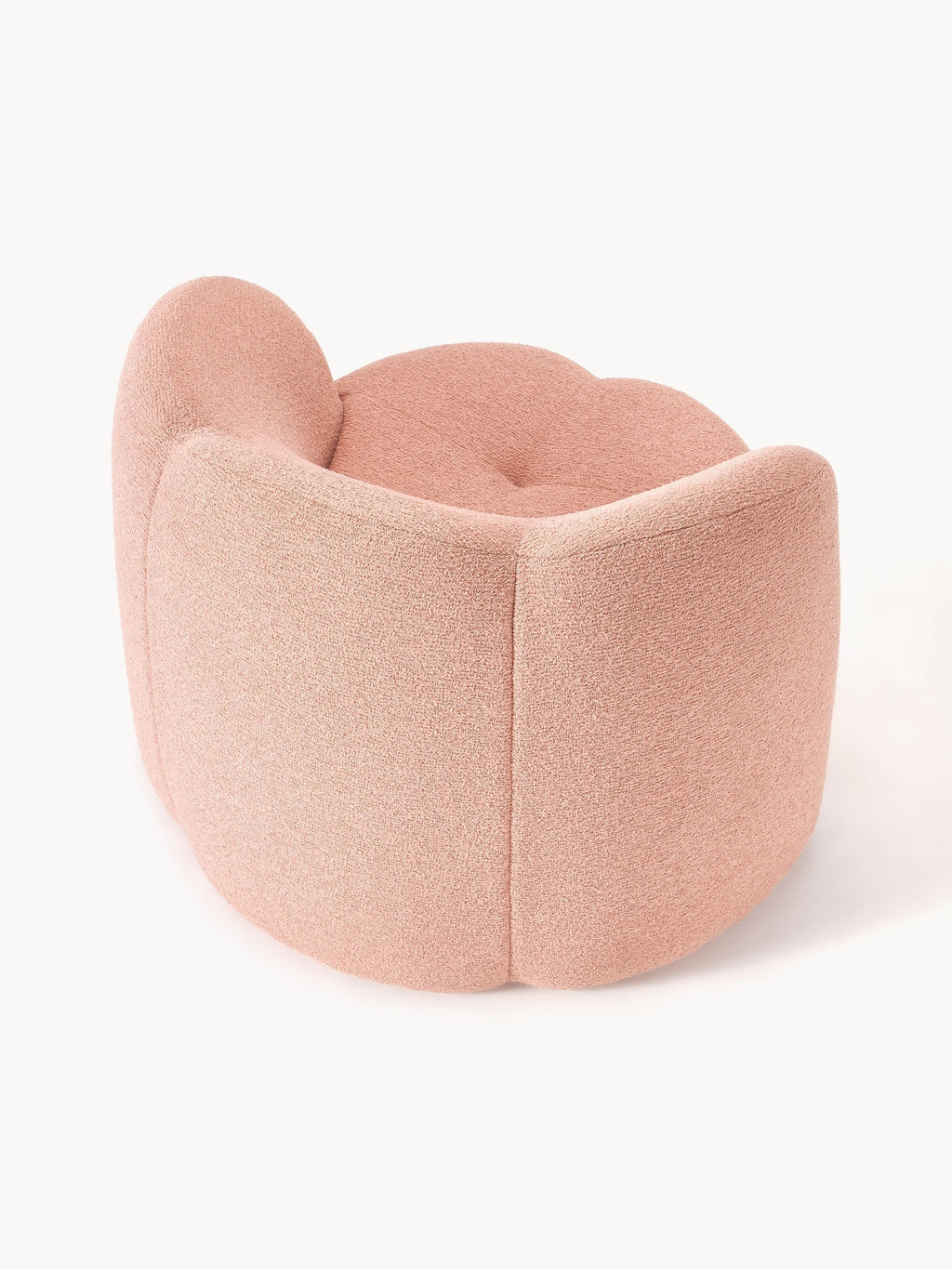 Bouclé-Loungesessel Fleur