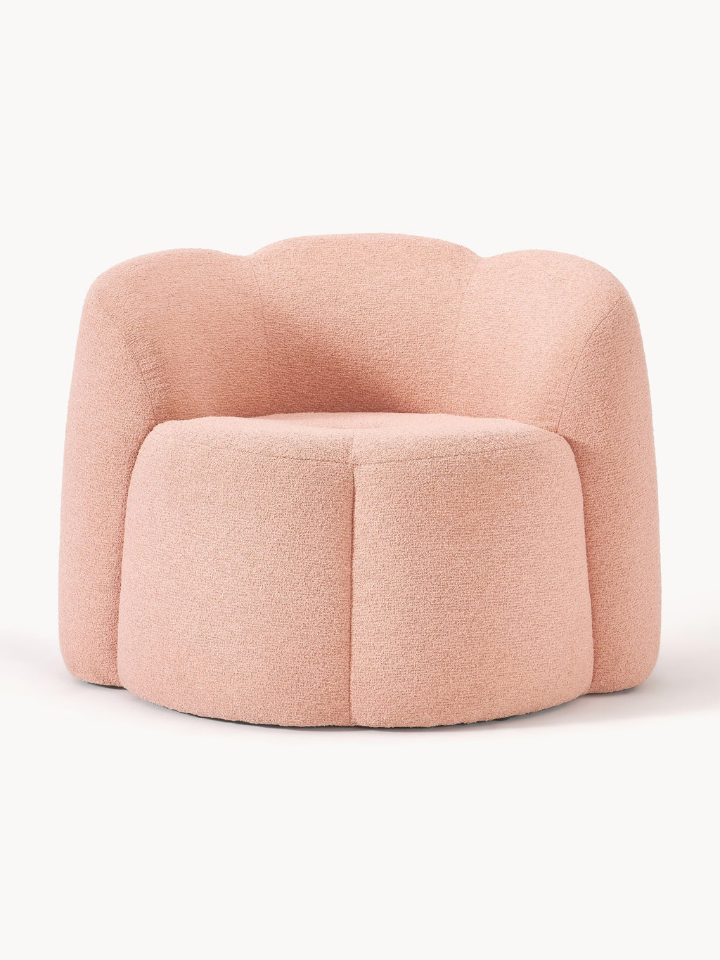 Bouclé-Loungesessel Fleur