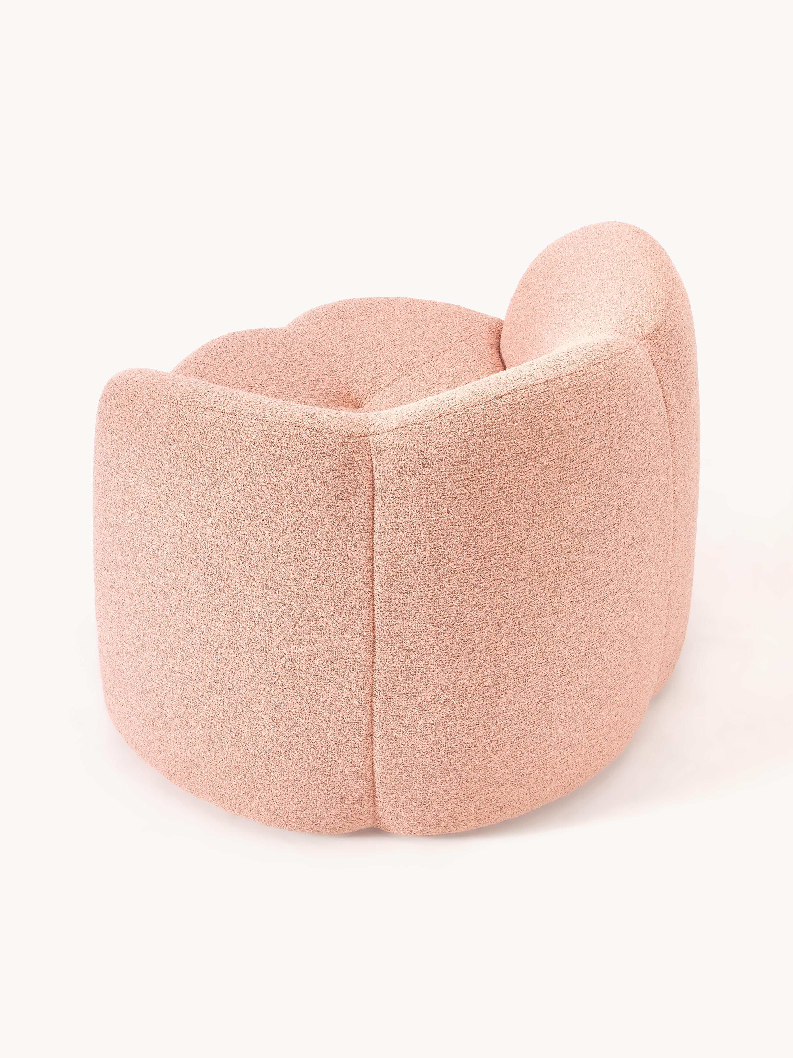 Bouclé-Loungesessel Fleur
