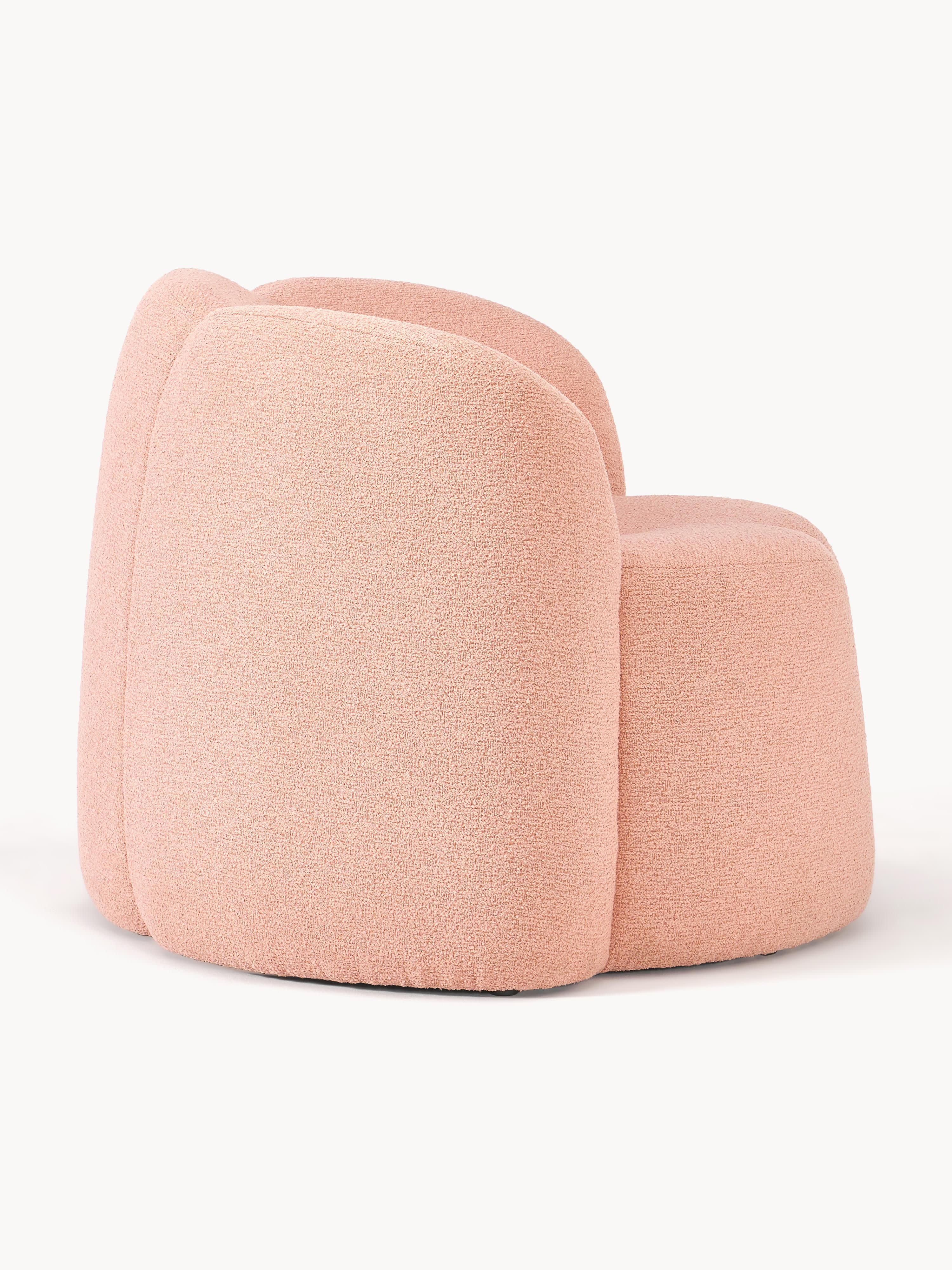 Bouclé-Loungesessel Fleur