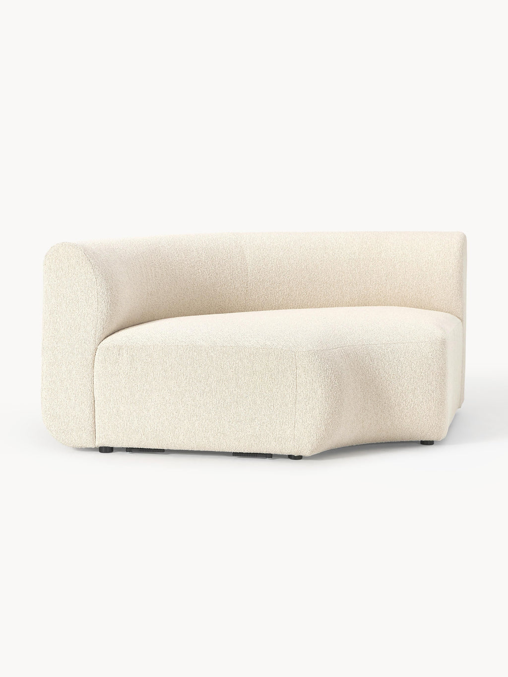 Rundes Bouclé-Eckmodul Sofia