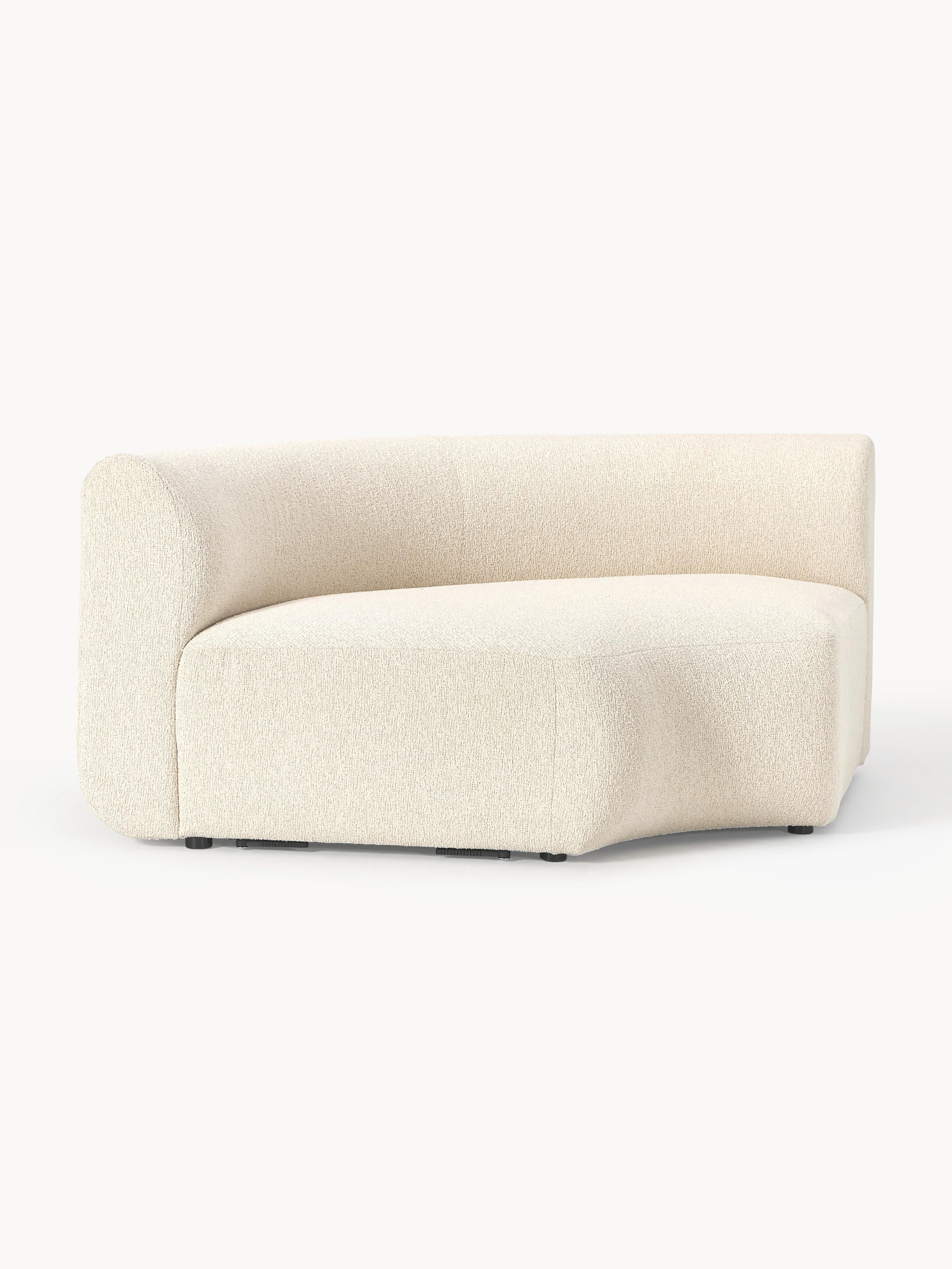 Rundes Bouclé-Eckmodul Sofia
