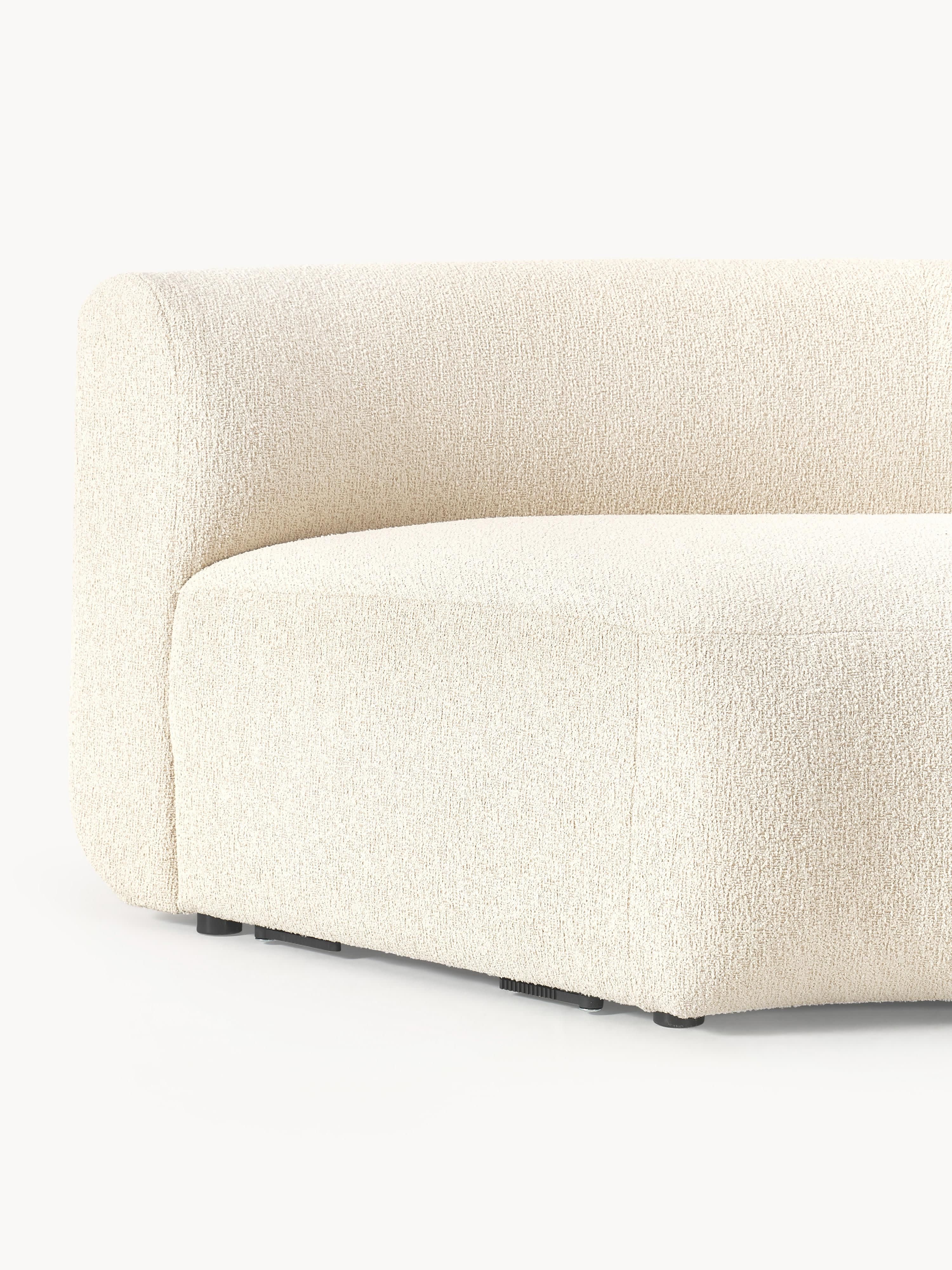 Rundes Bouclé-Eckmodul Sofia