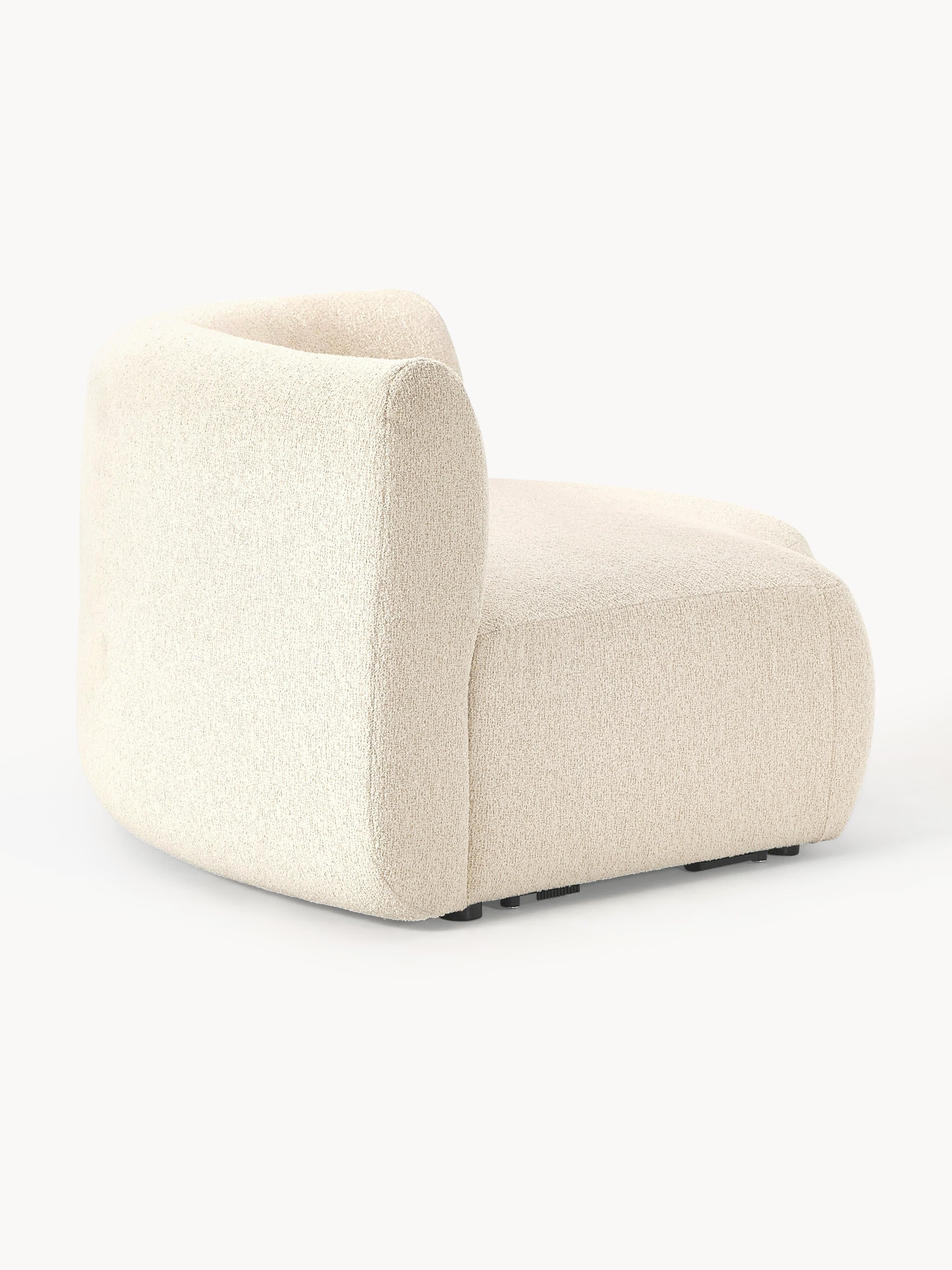 Rundes Bouclé-Eckmodul Sofia
