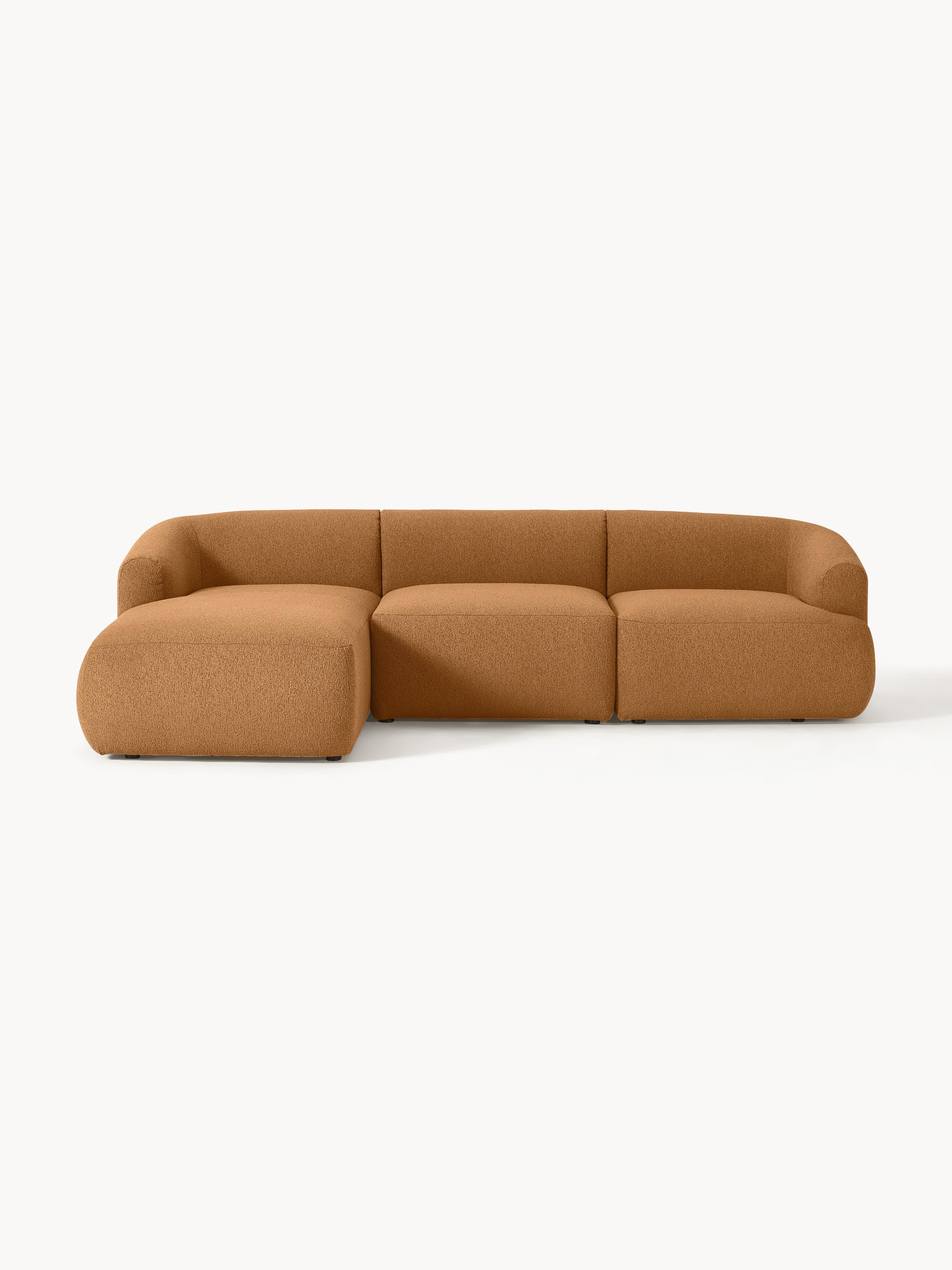 Galeriebild 1 - Modulares Bouclé-Ecksofa Sofia (3-Sitzer)